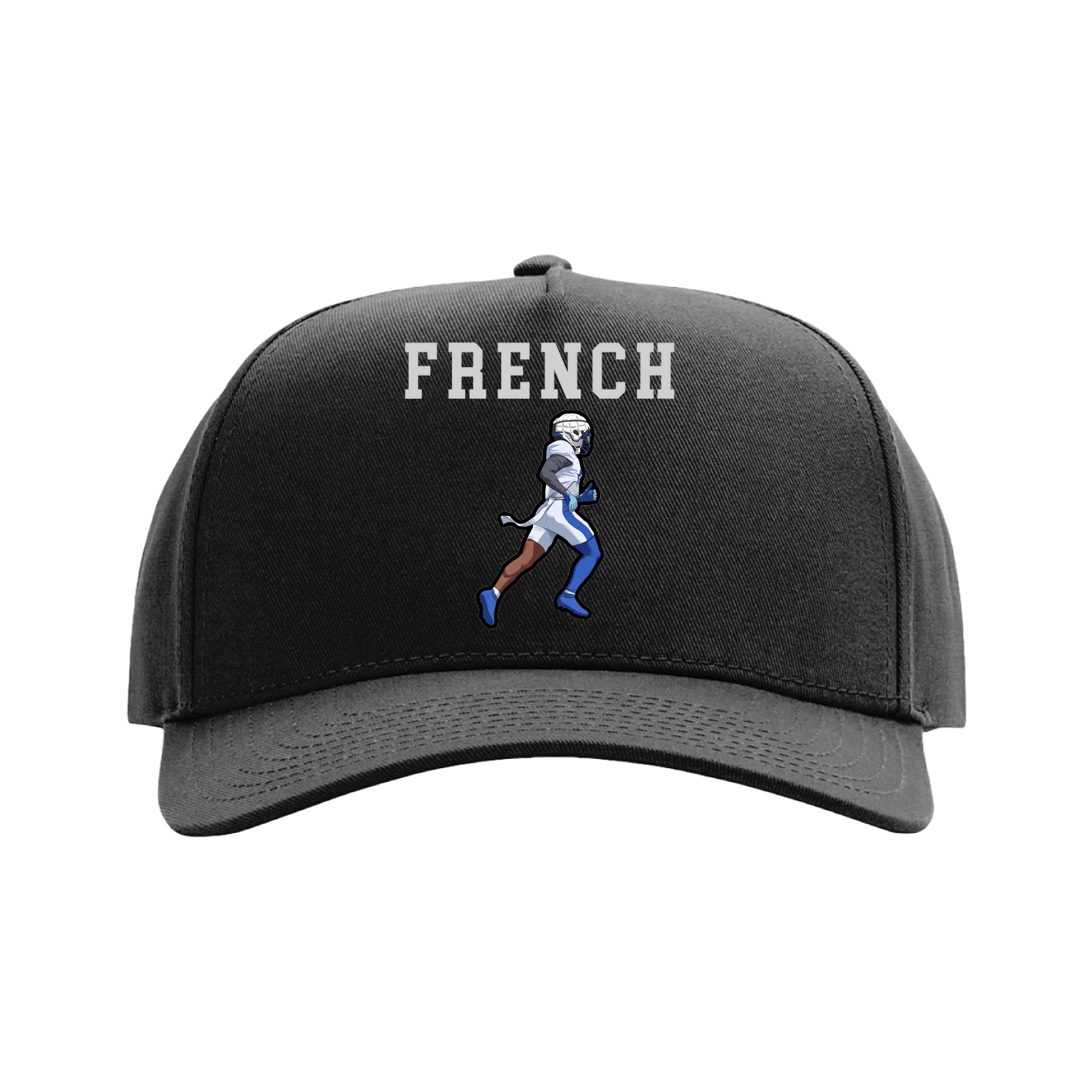 Full Fabric Five-Panel Champ Cap — Shirsey in Black