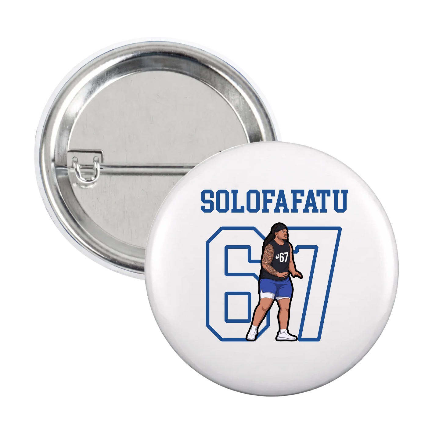 Game Day Button — Shirsey in White