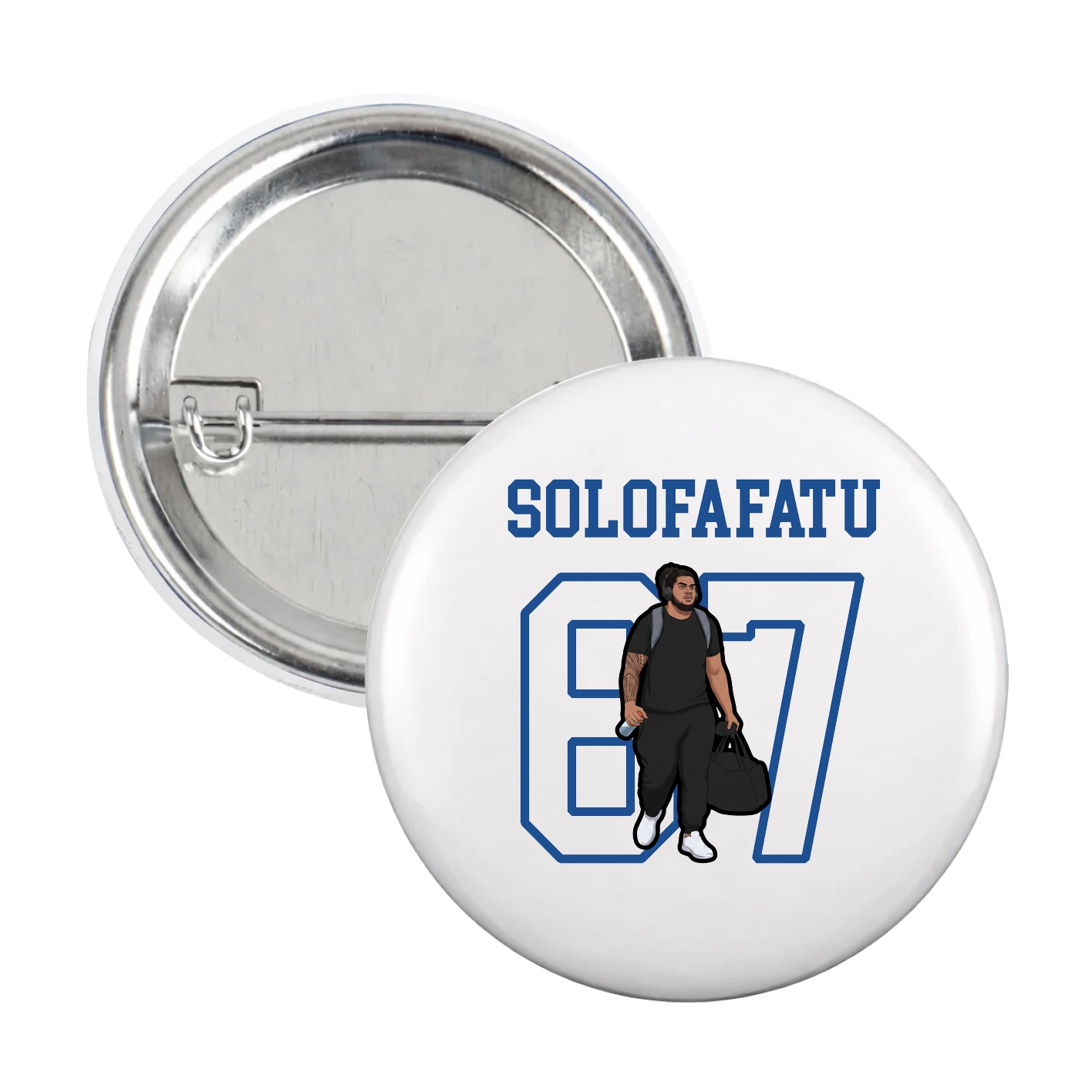 Game Day Button — Shirsey in White