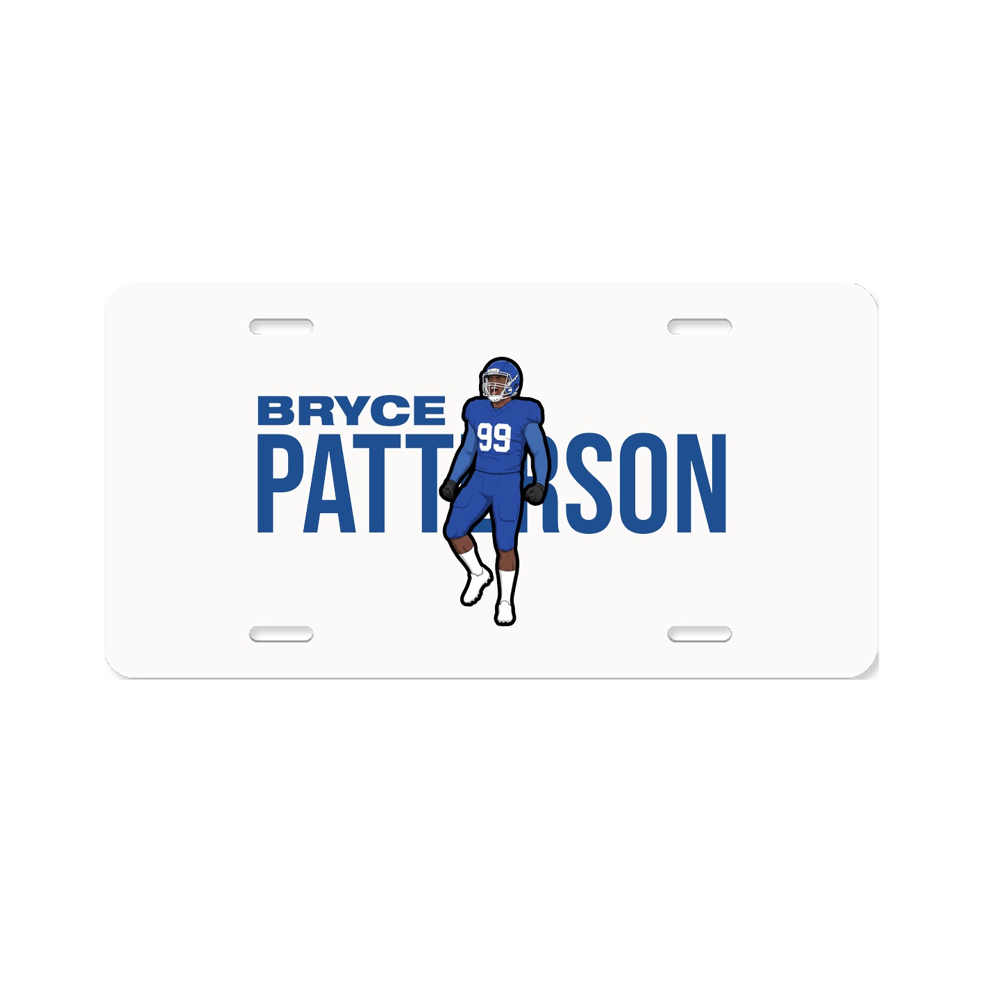 License Plate — Player Name in Classic