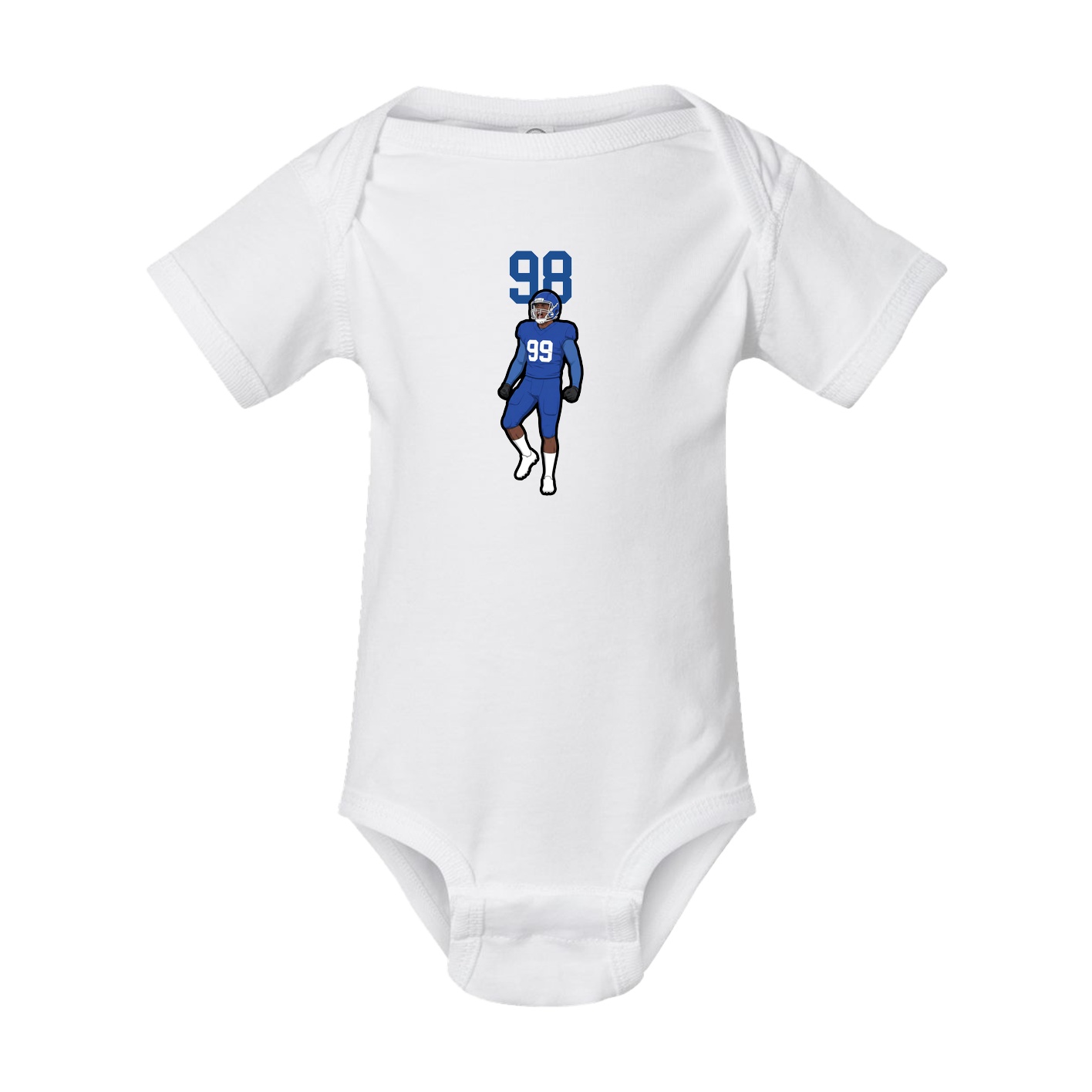 Baby Onesie — Number Top in White
