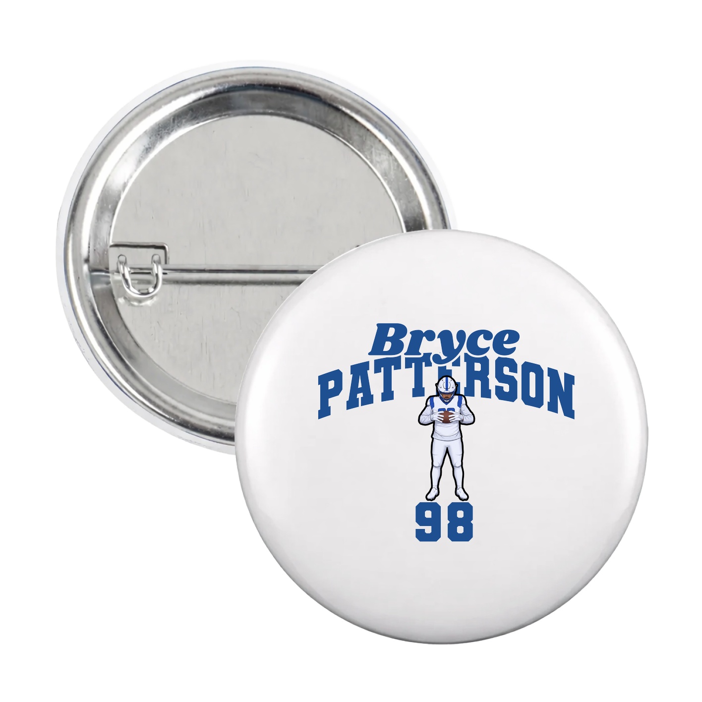 Game Day Button — Signature Arch in White