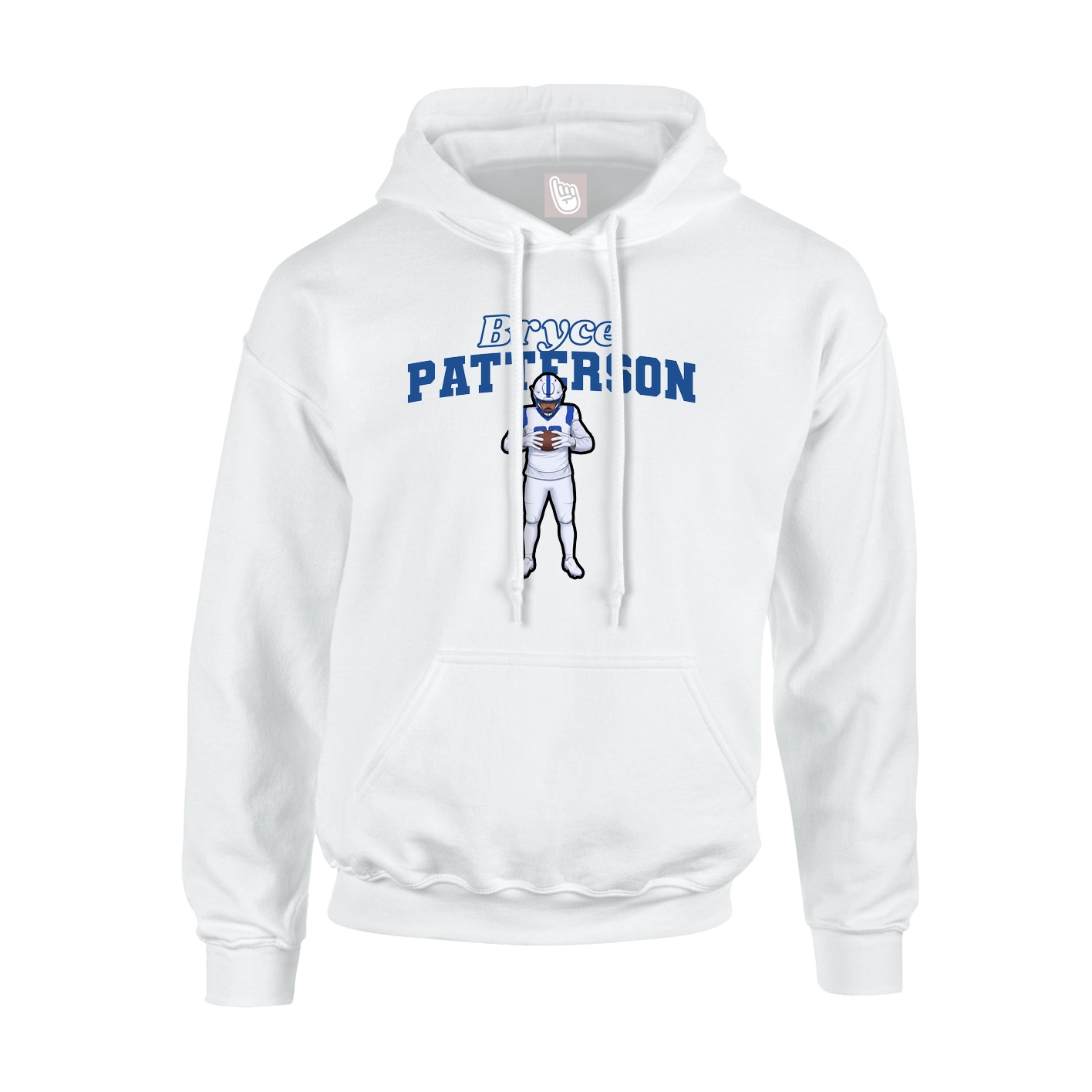 Hoodie — Name Arch in White