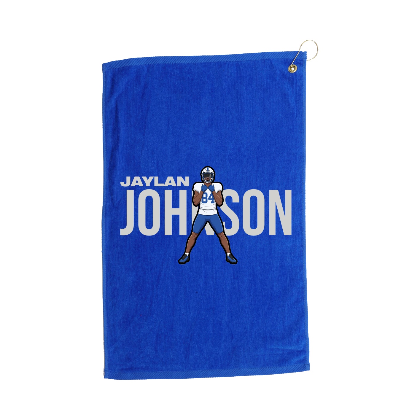Golf Towel — Player Name in Royal