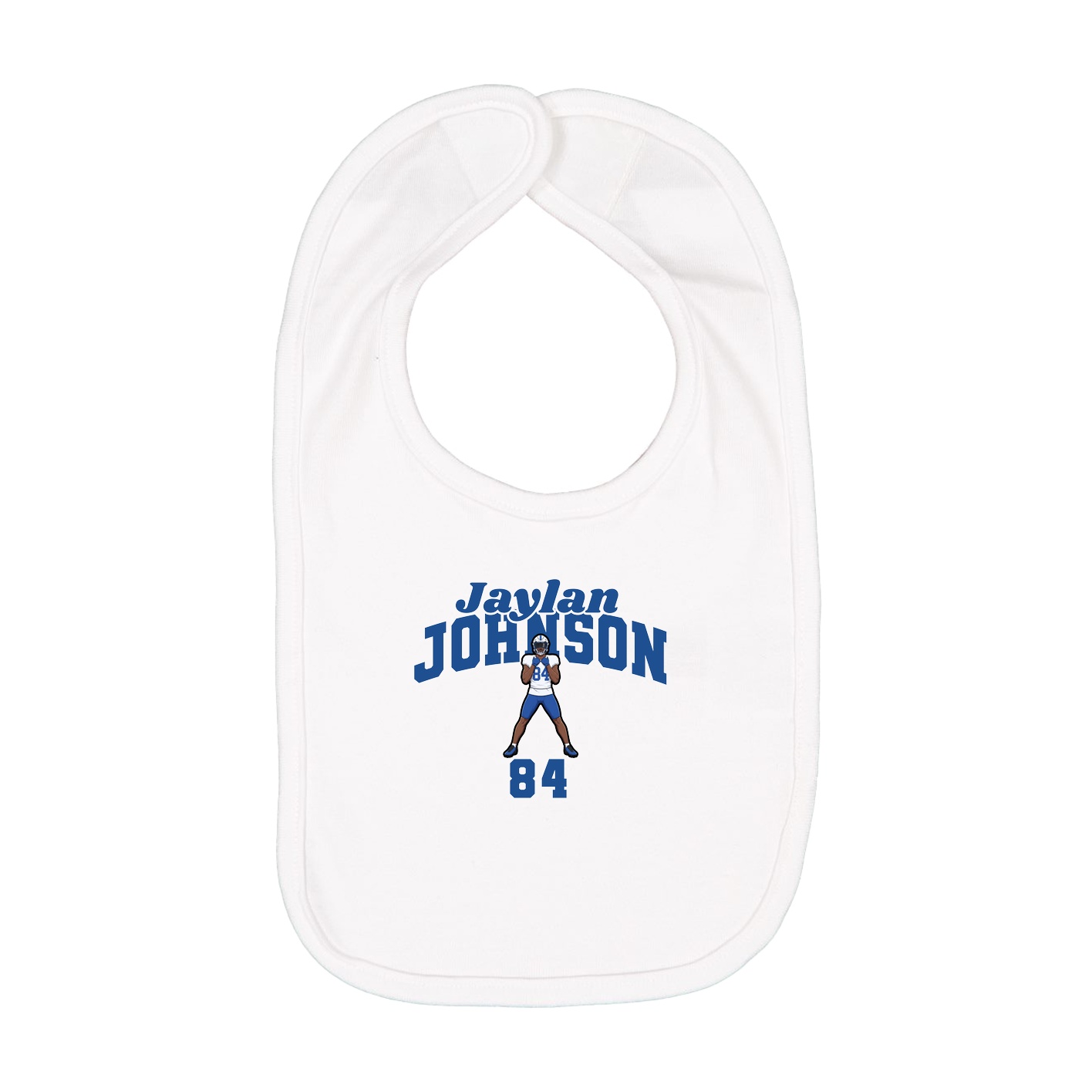 Infant Bib — Signature Arch in White