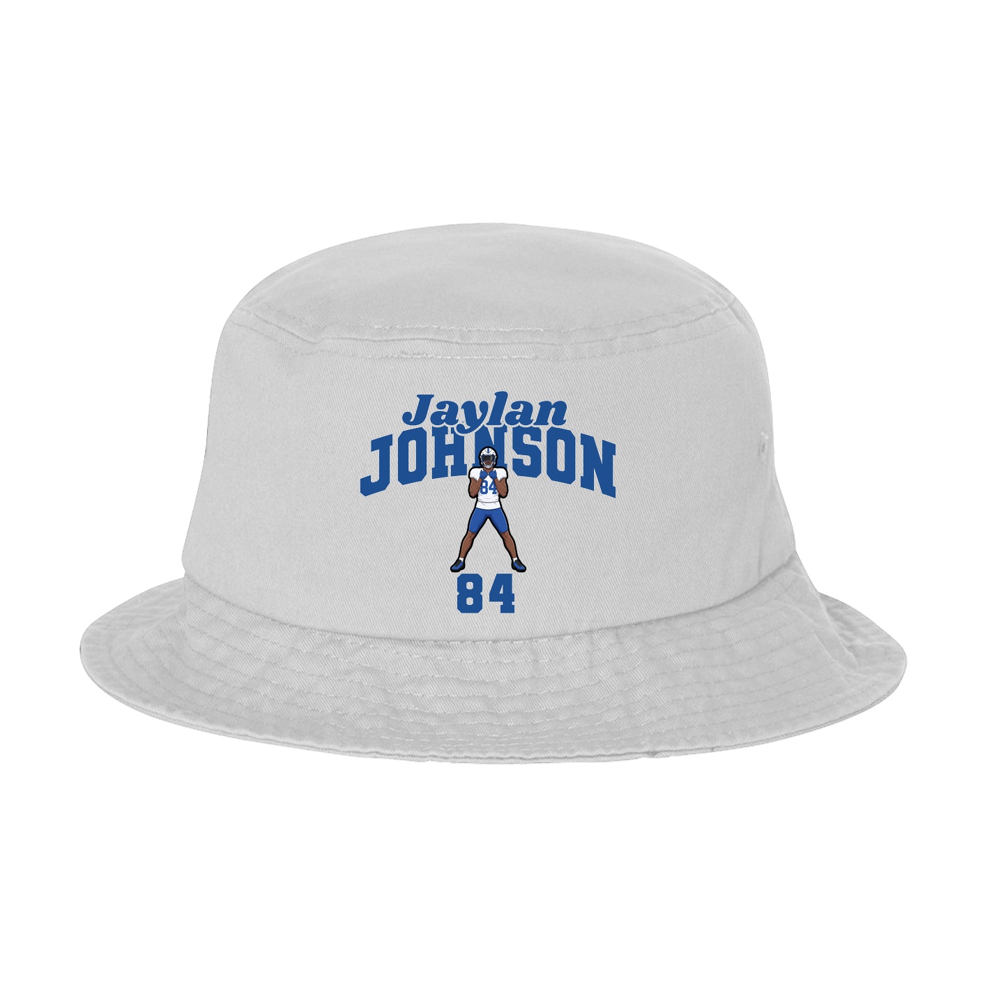 Bucket Cap — Signature Arch in White