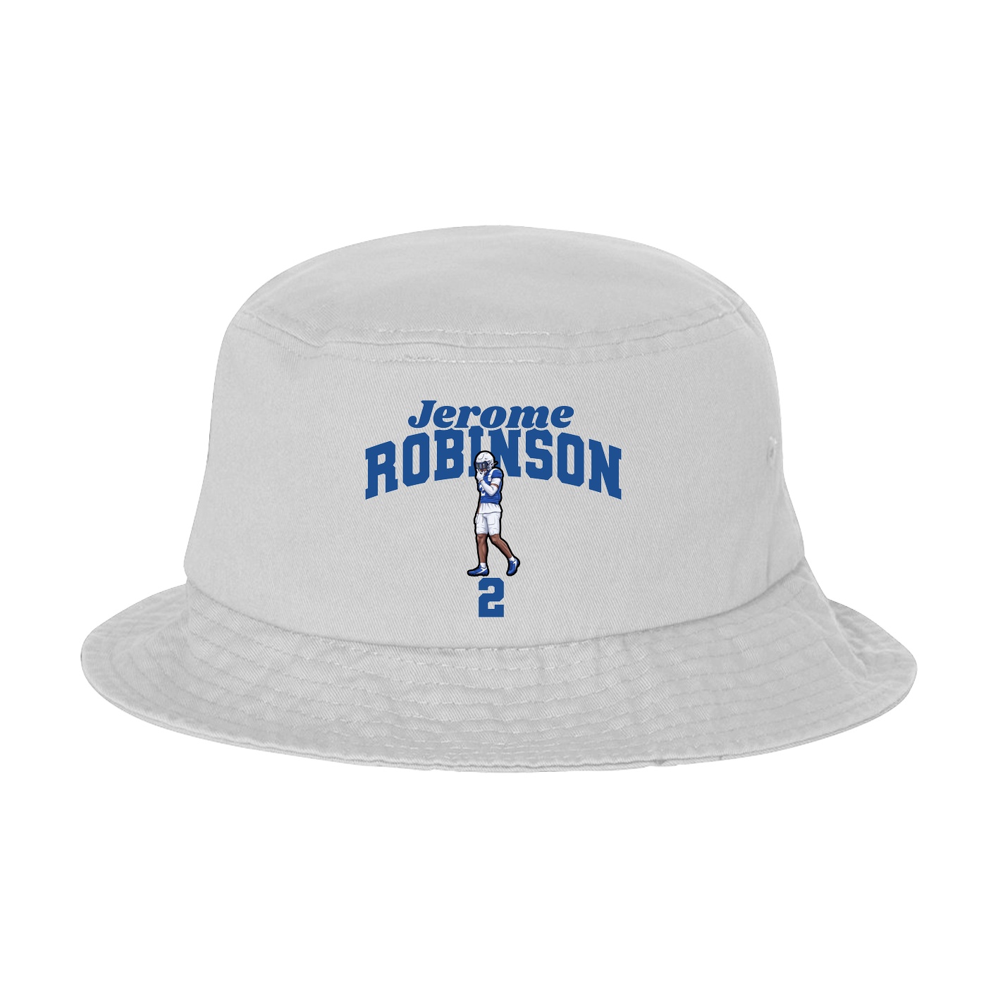 Bucket Cap — Signature Arch in White