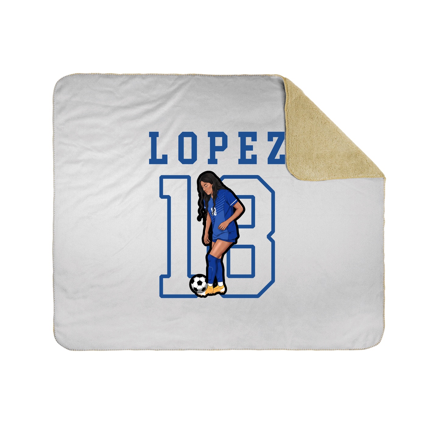 Throw Blanket — Shirsey in White