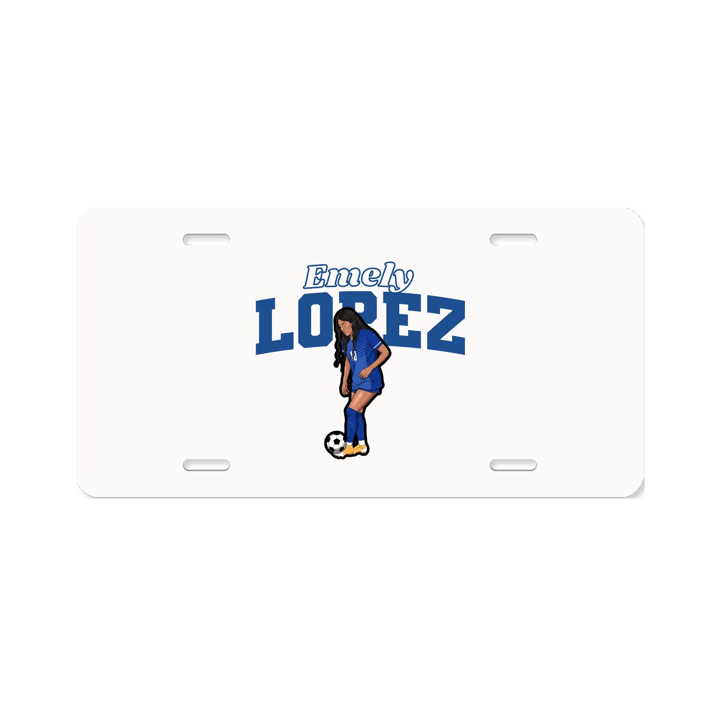 License Plate — Name Arch in Classic