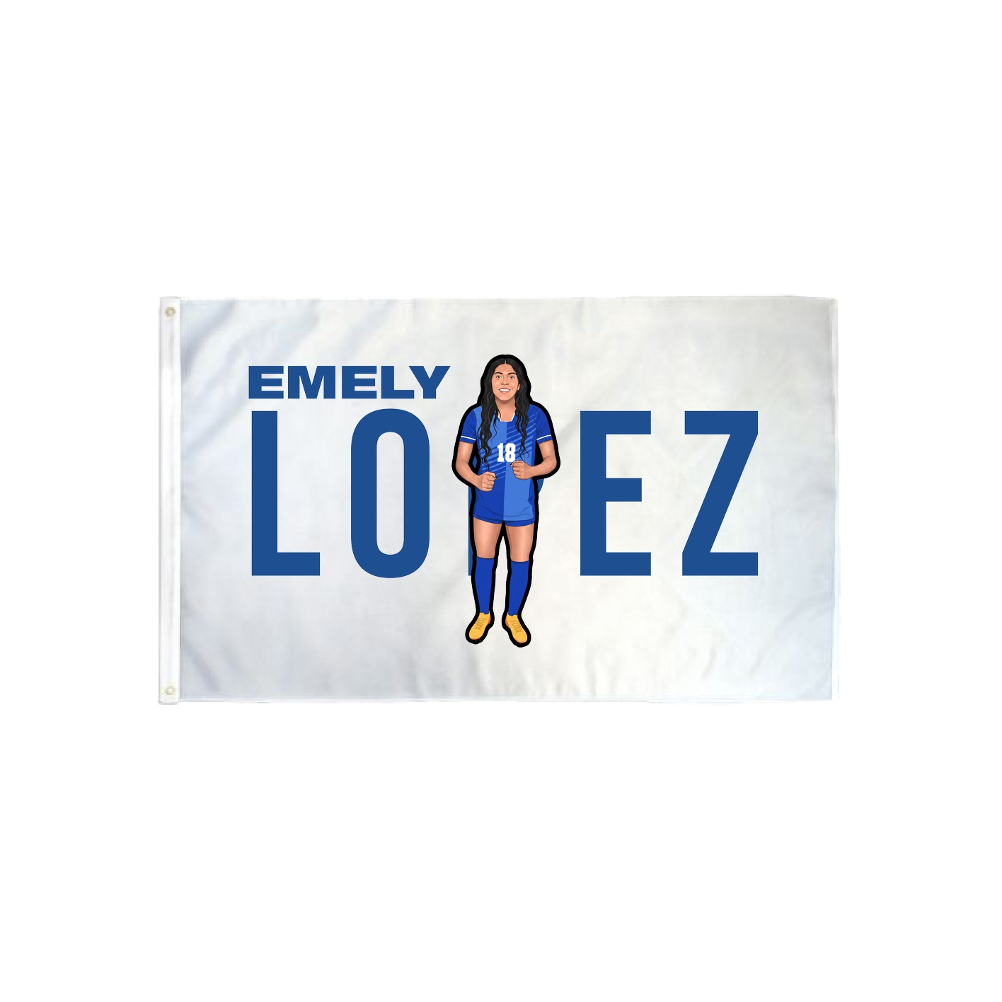 3x5 Flag — Player Name in Classic