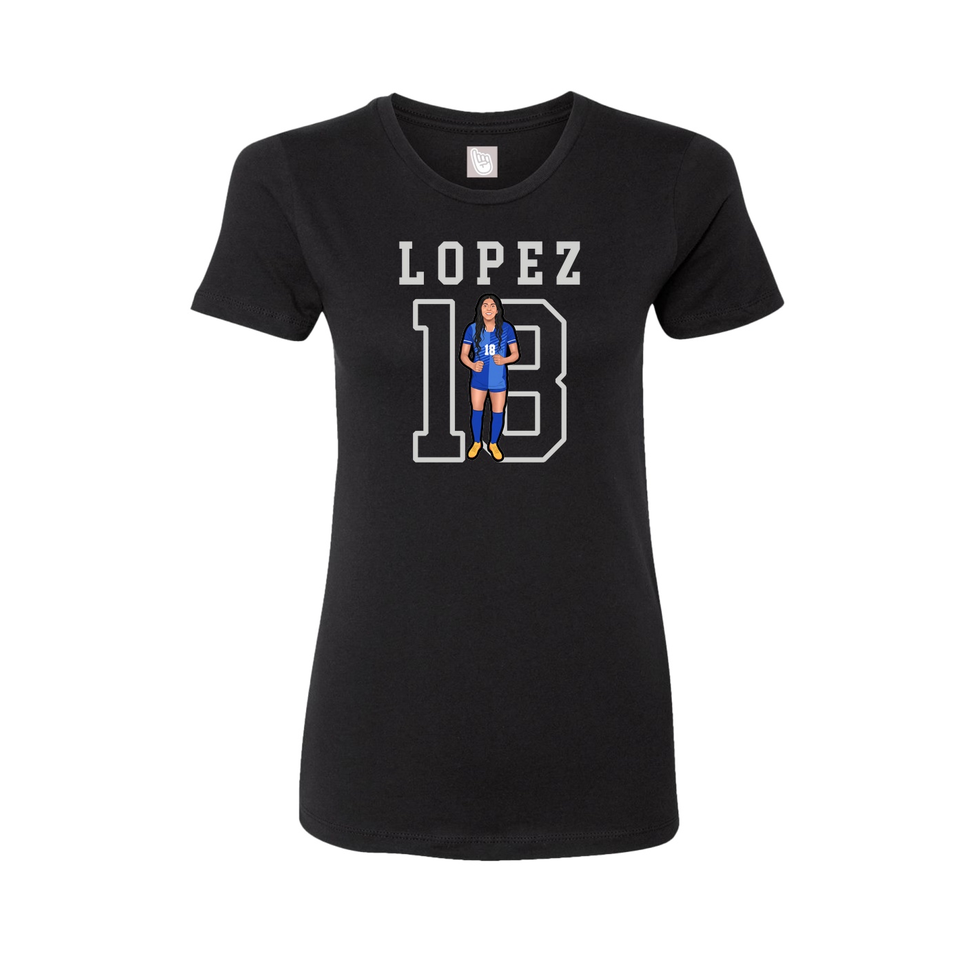 Fitted Women's Tee — Shirsey in Black