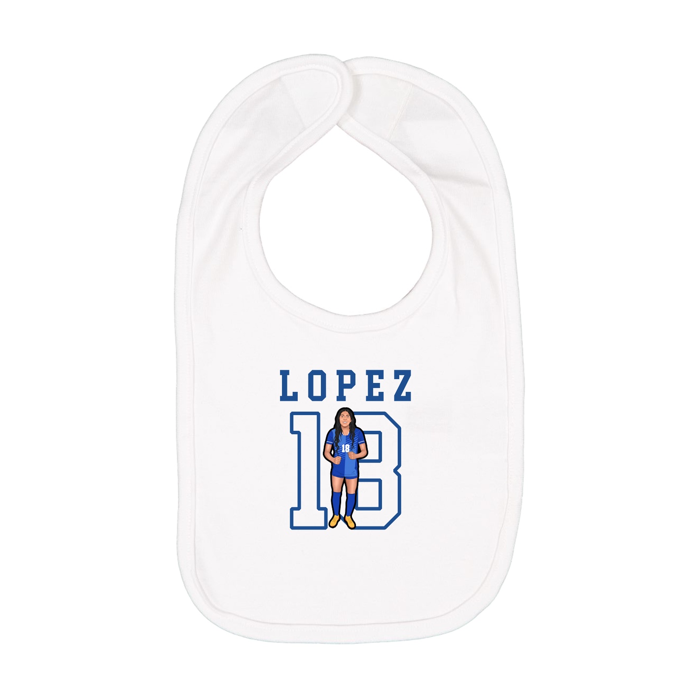 Infant Bib — Shirsey in White