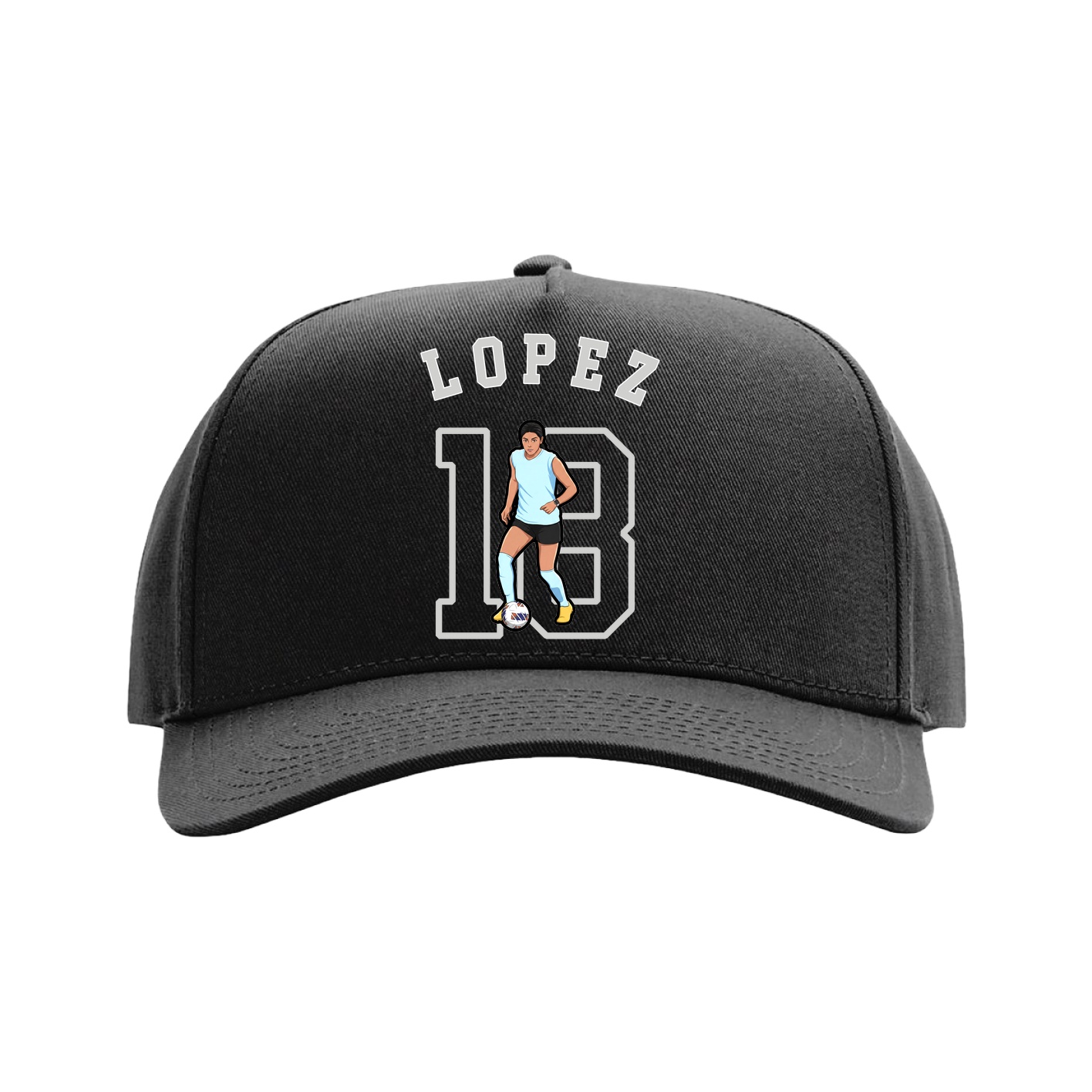 Full Fabric Five-Panel Champ Cap