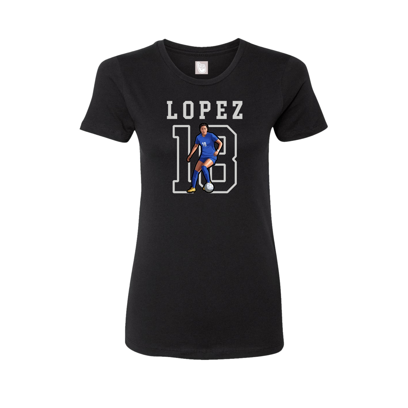 Fitted Women's Tee — Shirsey in Black