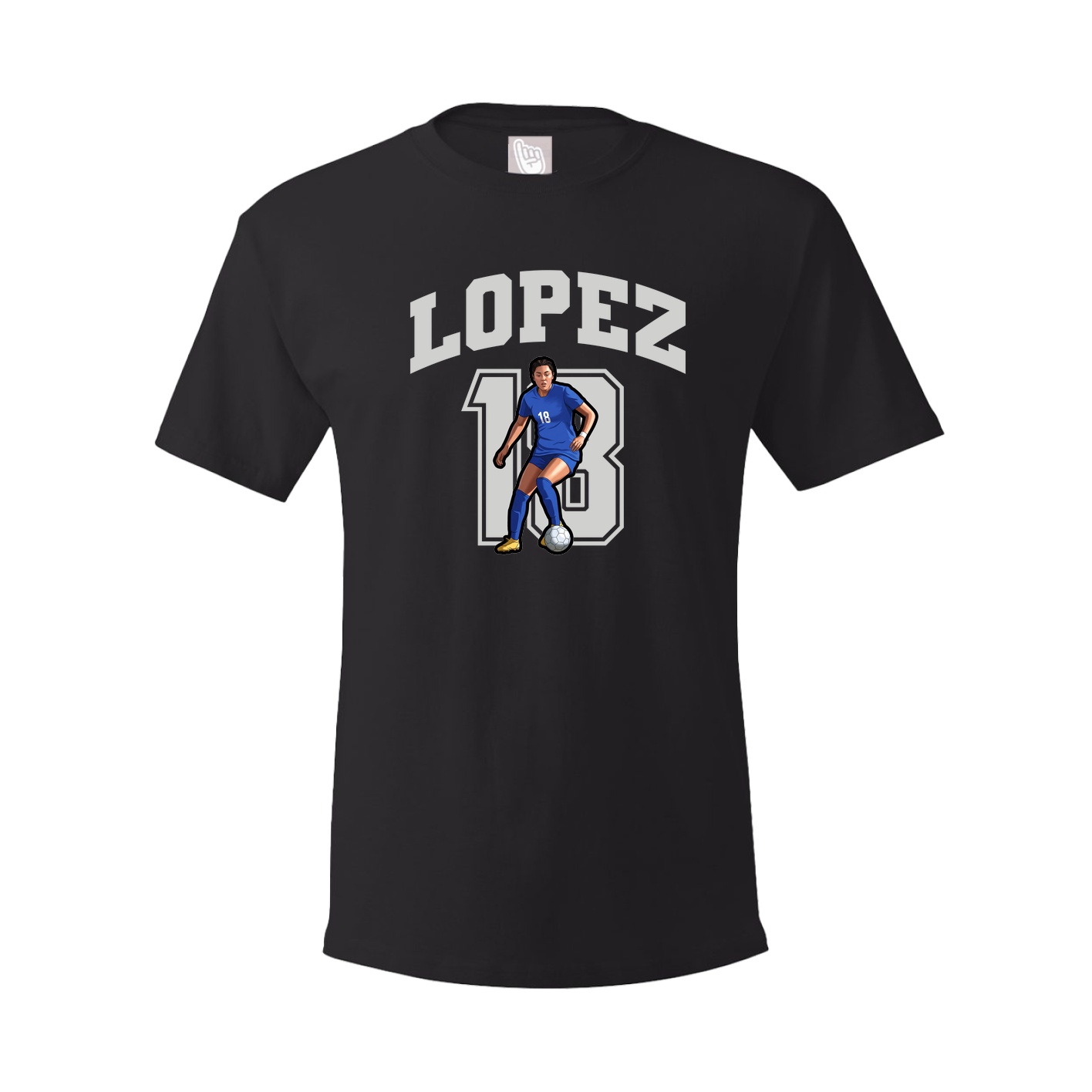 Youth Tee — Number in Black