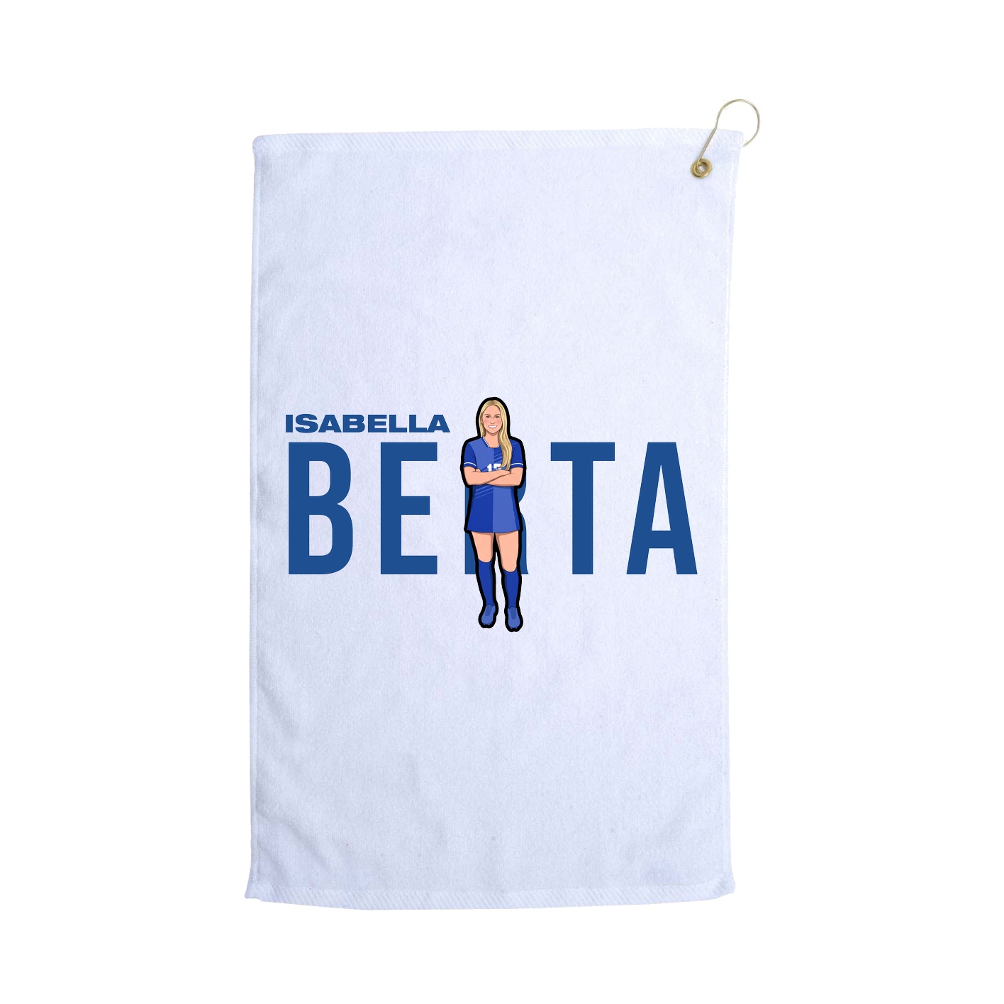 Golf Towel — Player Name in White