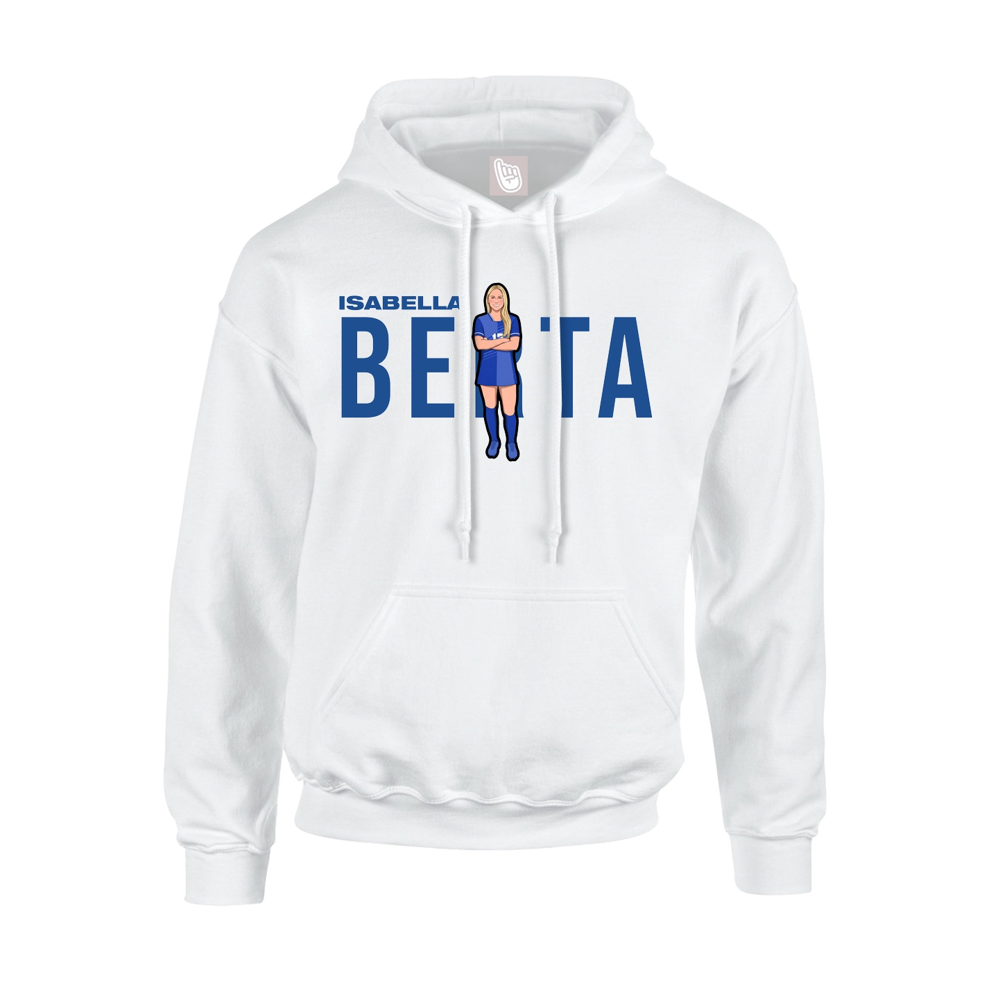 Hoodie — Player Name in White