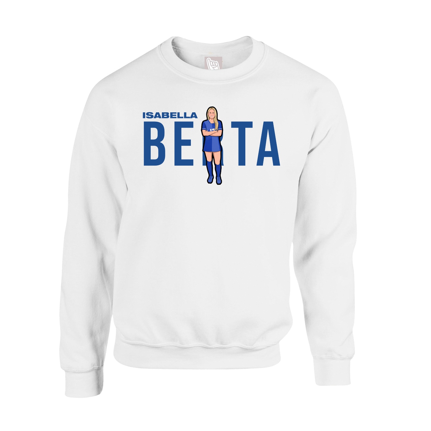 Fleece Crew — Player Name in White