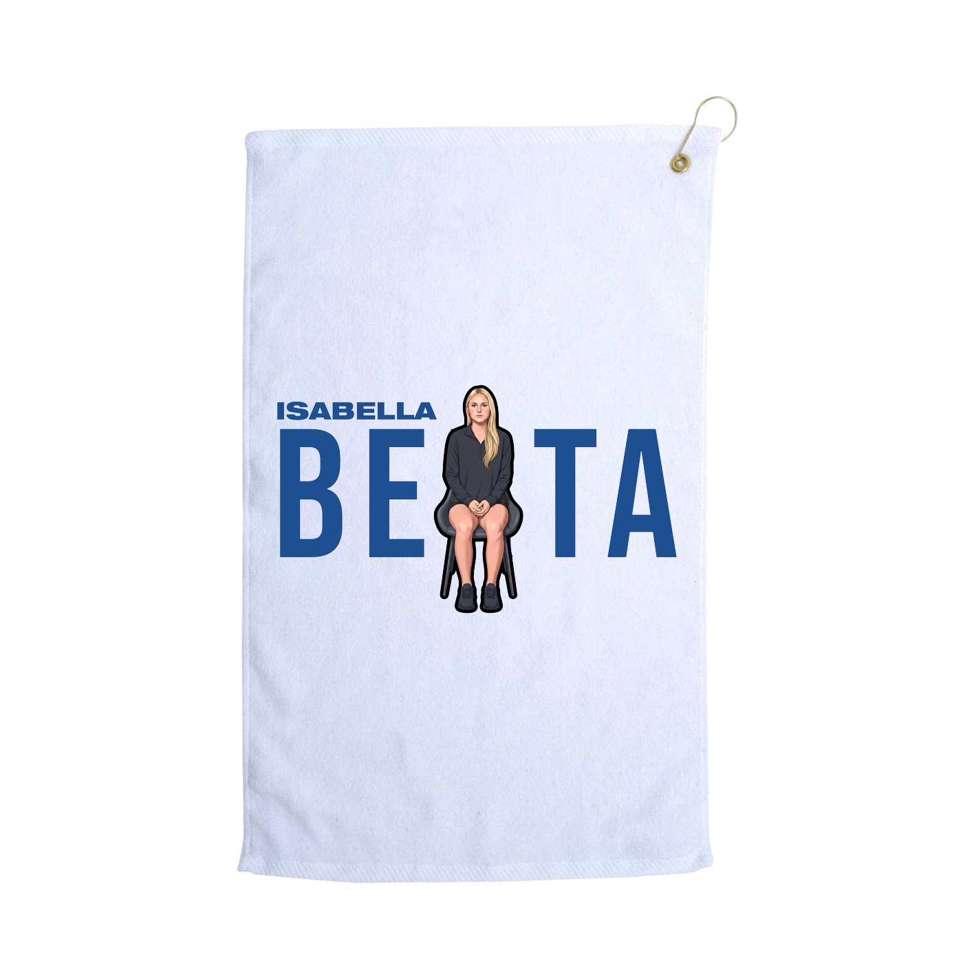 Golf Towel — Player Name in White