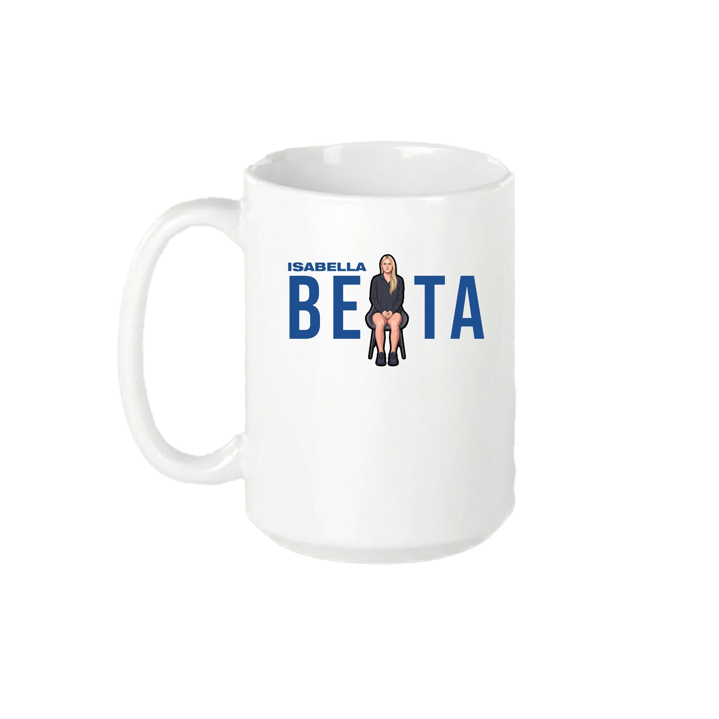 15oz Coffee Mug — Player Name in White