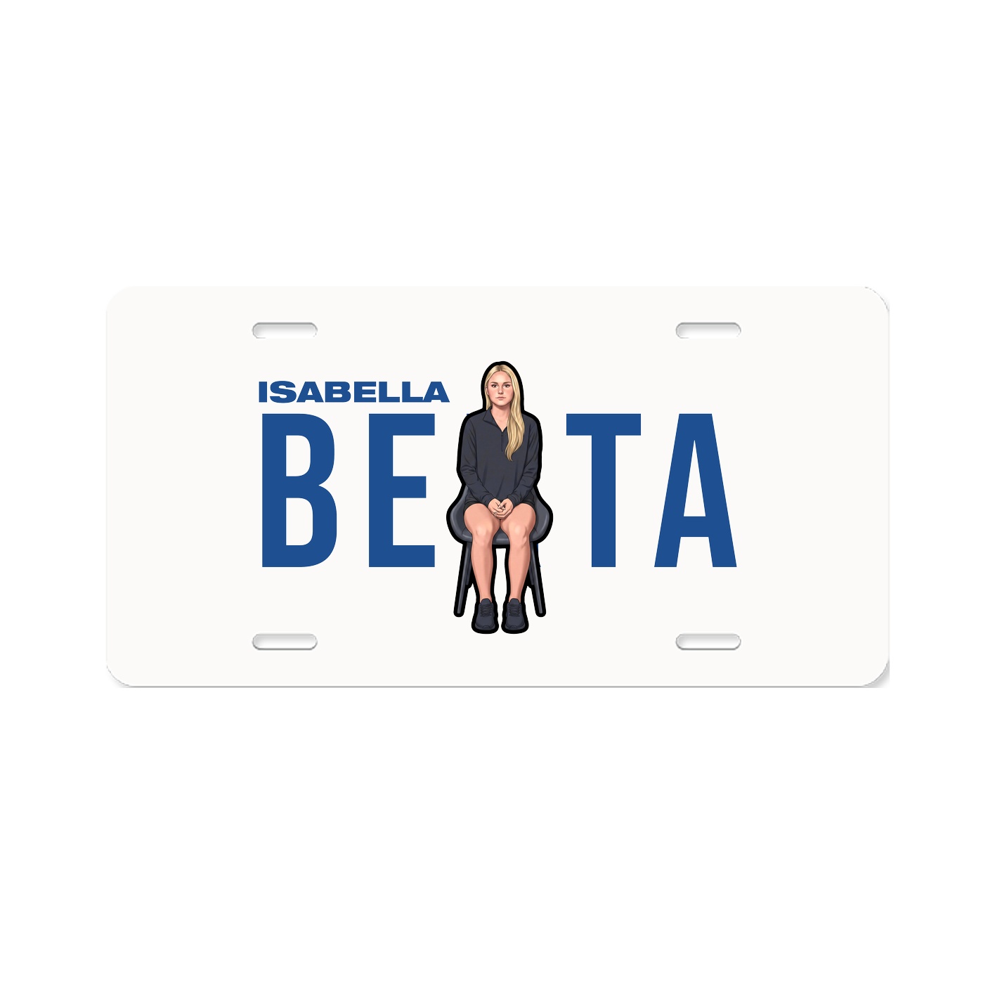 License Plate — Player Name in Classic