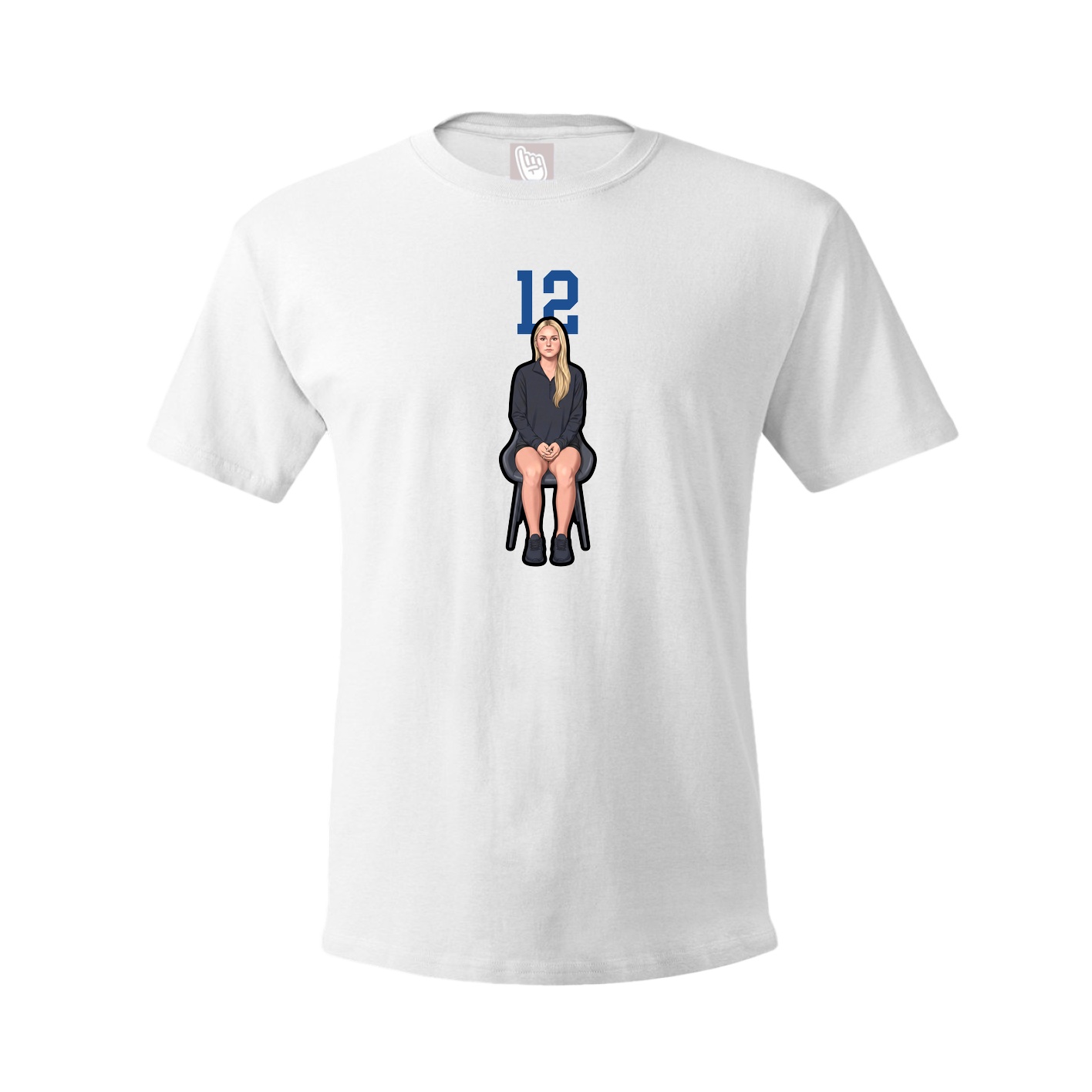 Tee — Number Top in White