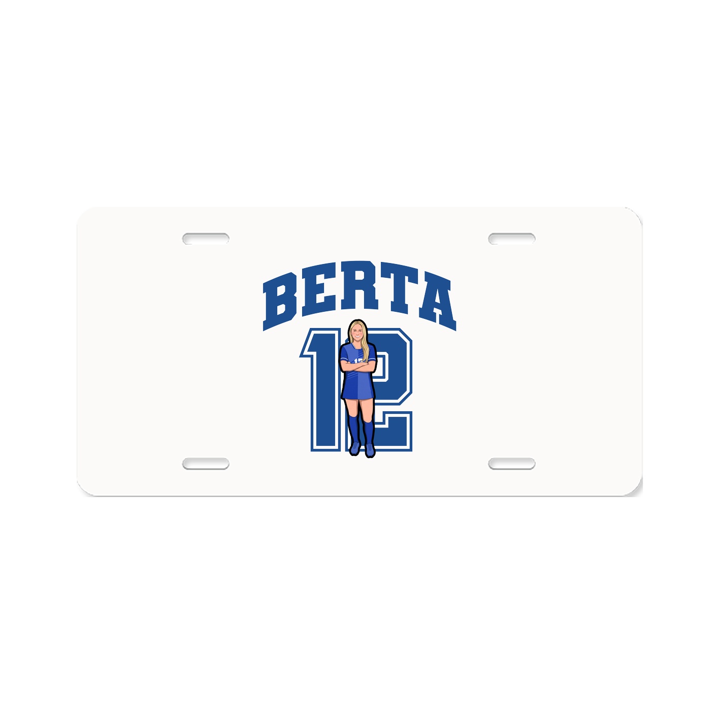 License Plate — Number in Classic