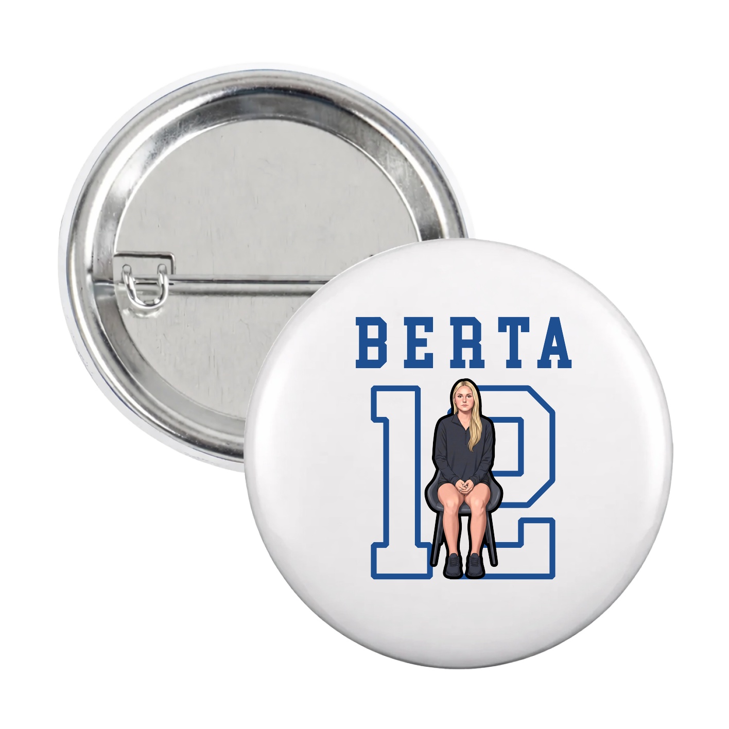 Game Day Button — Shirsey in White