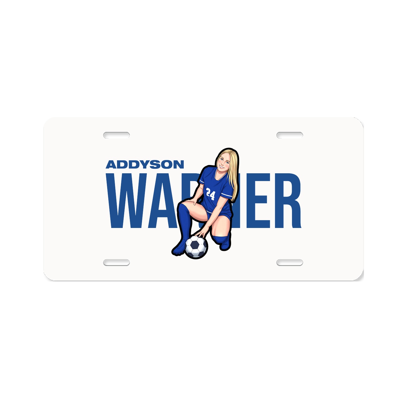 License Plate — Player Name in Classic