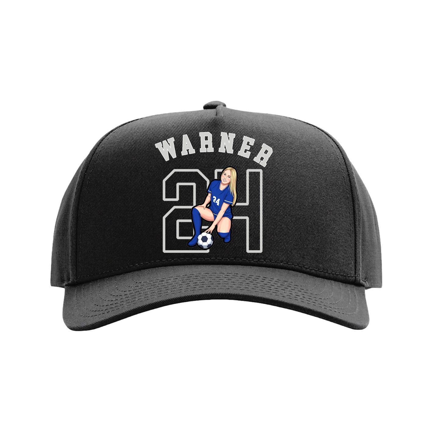 Full Fabric Five-Panel Champ Cap