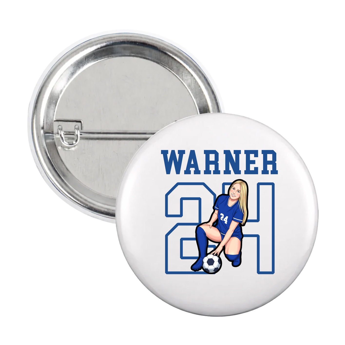 Game Day Button — Shirsey in White