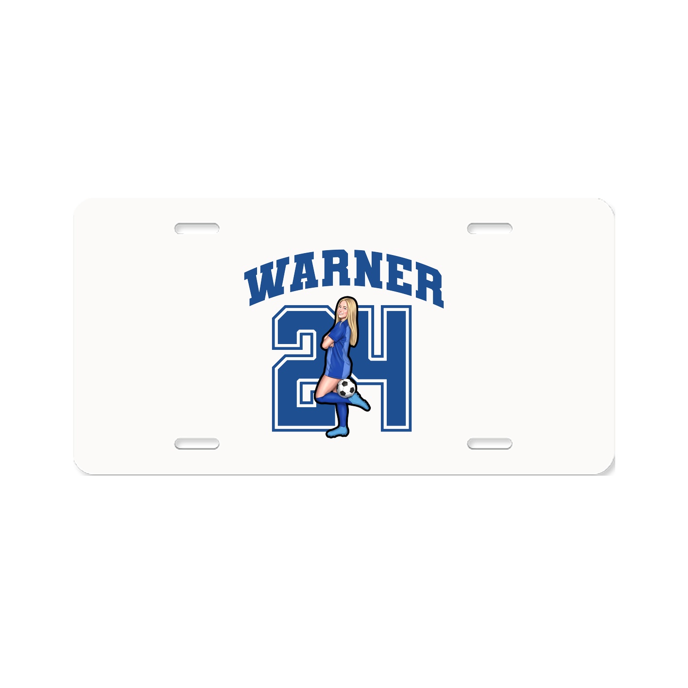 License Plate — Number in Classic