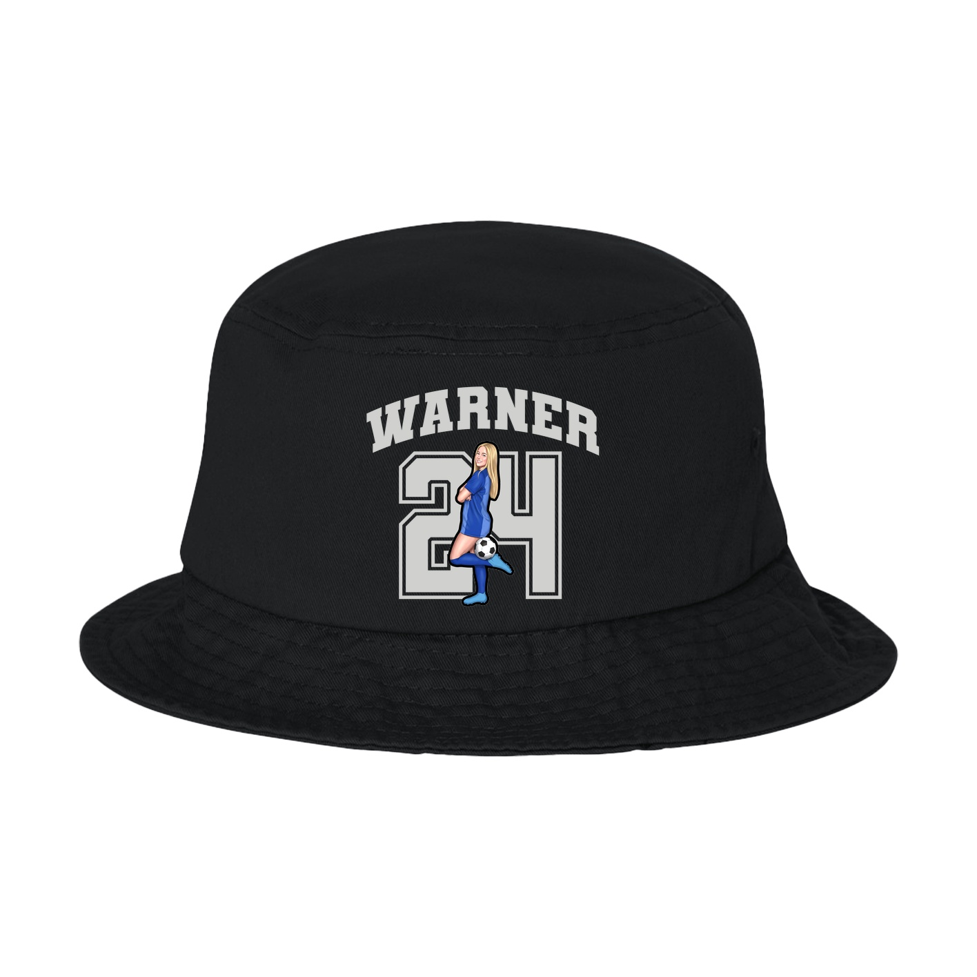 Bucket Cap — Number in Black