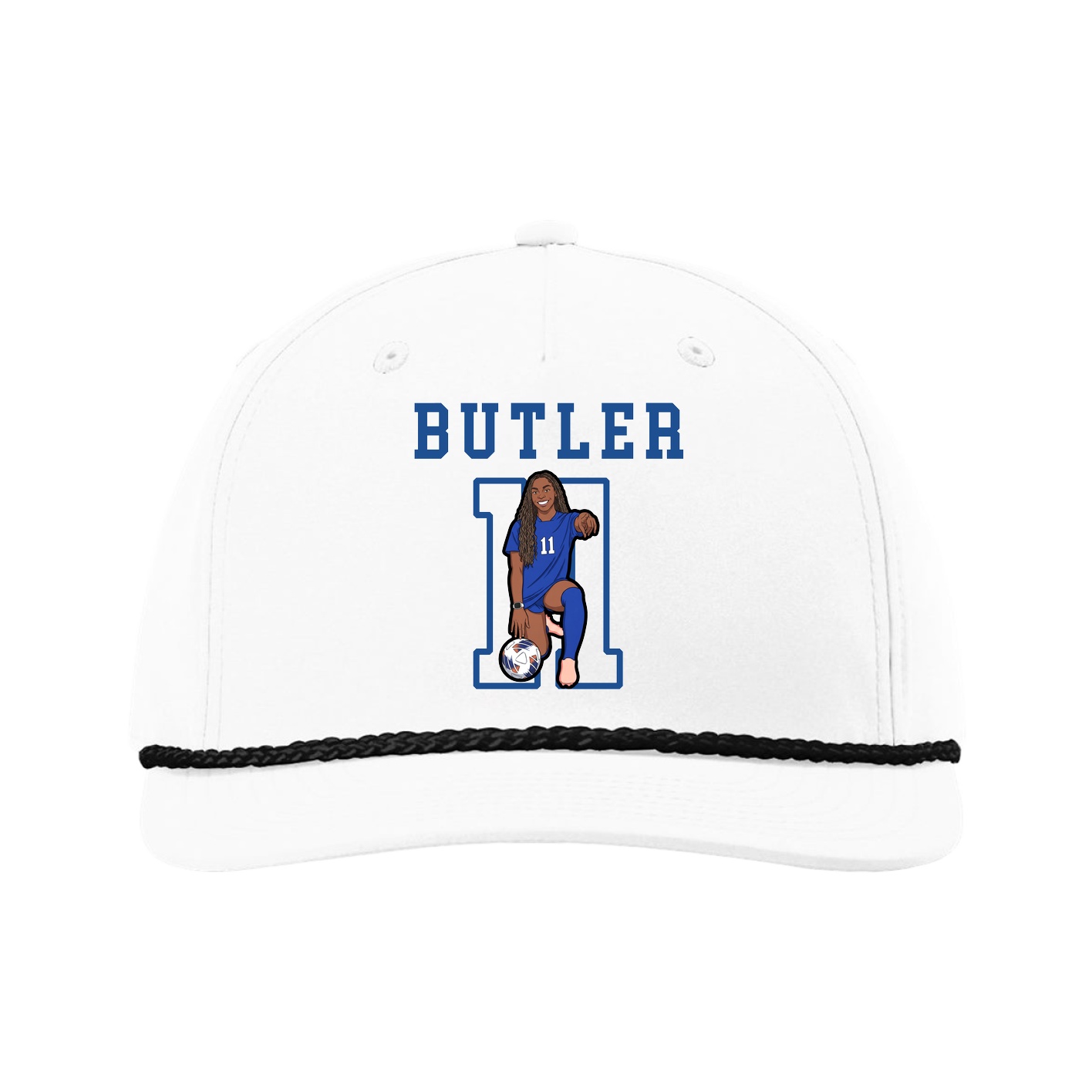 Five-Panel Classic Rope Cap — Shirsey in White