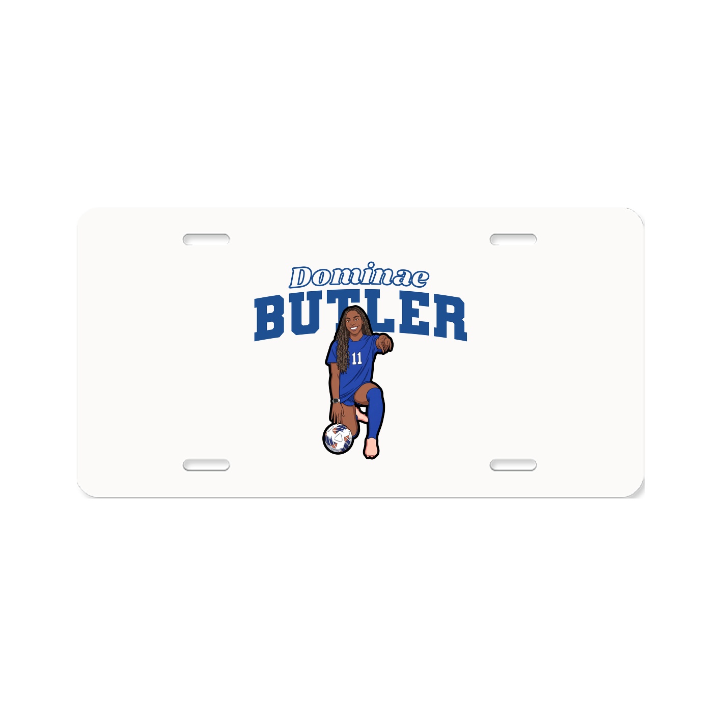 License Plate — Name Arch in Classic