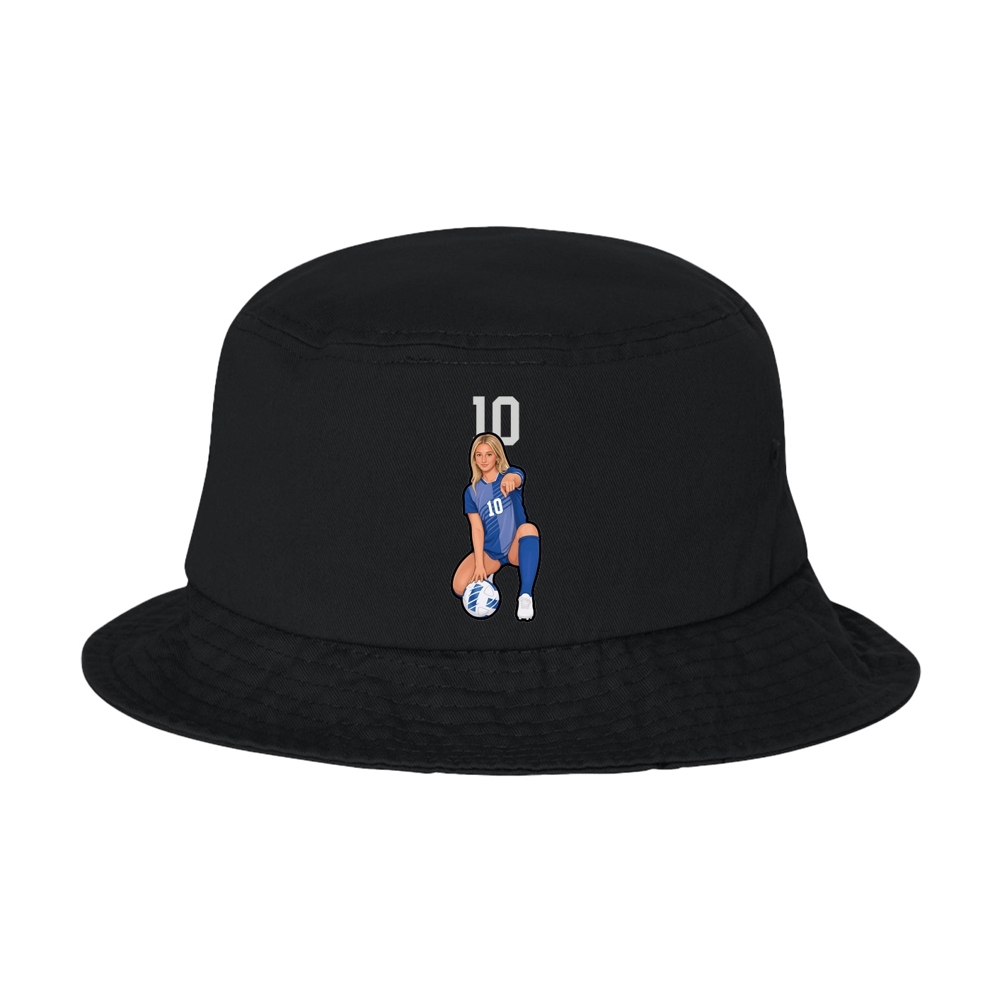 Bucket Cap — Number Top in Black