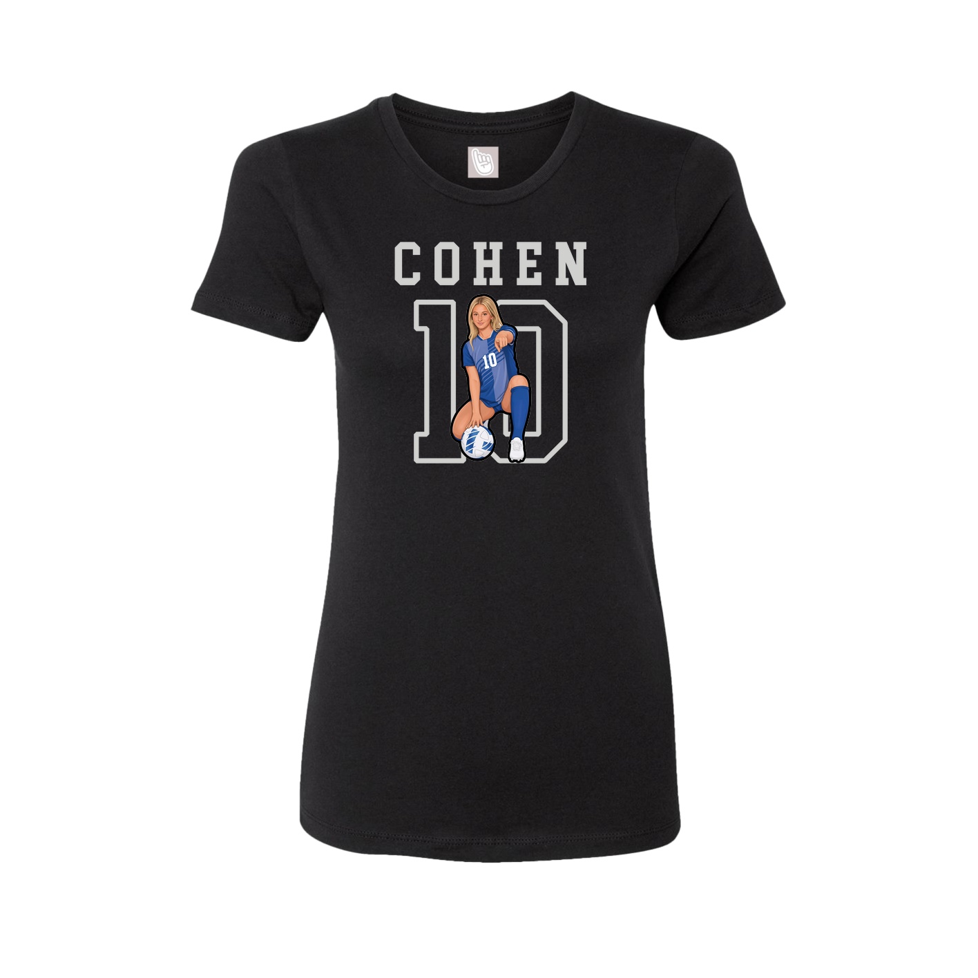 Fitted Women's Tee — Shirsey in Black