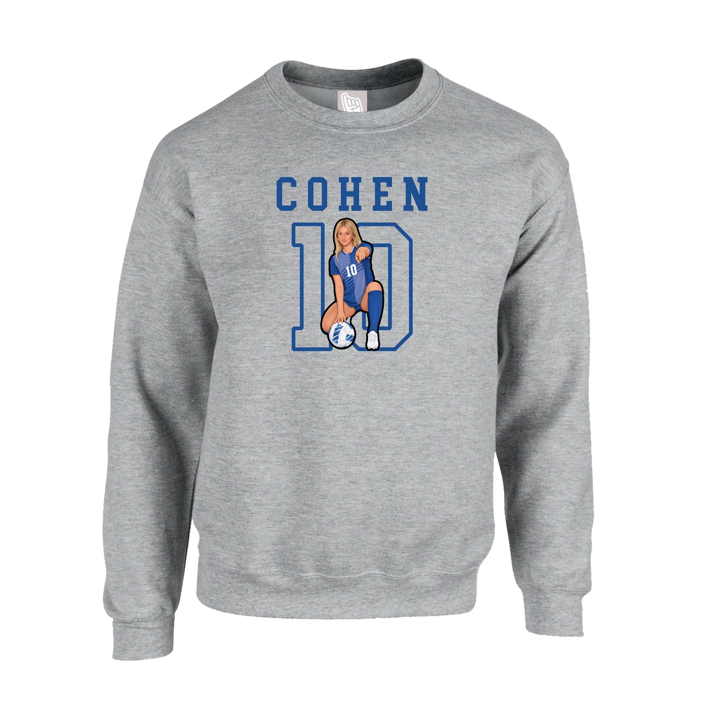 Fleece Crew — Shirsey in Grey