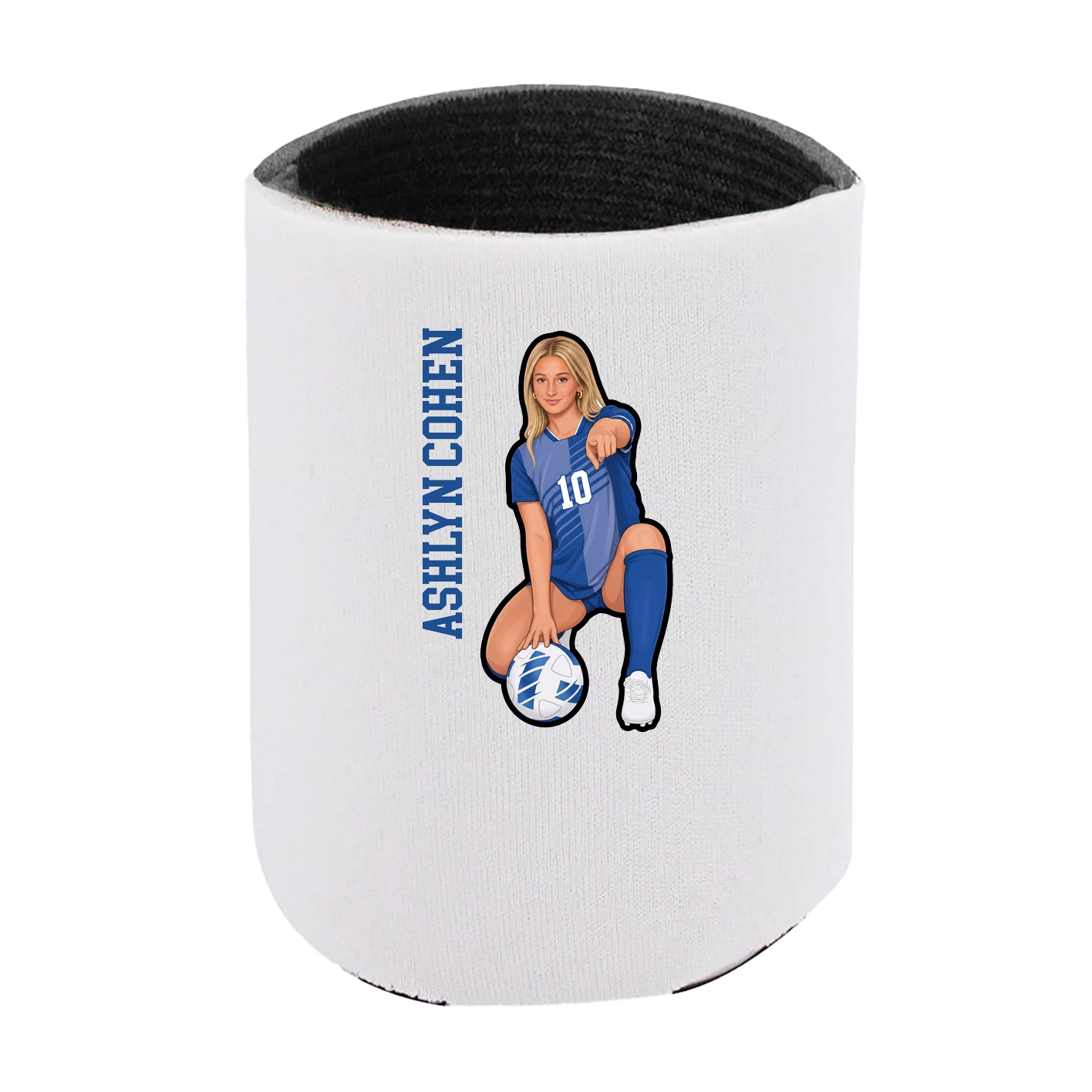 Can Holder — Name Vertical in White