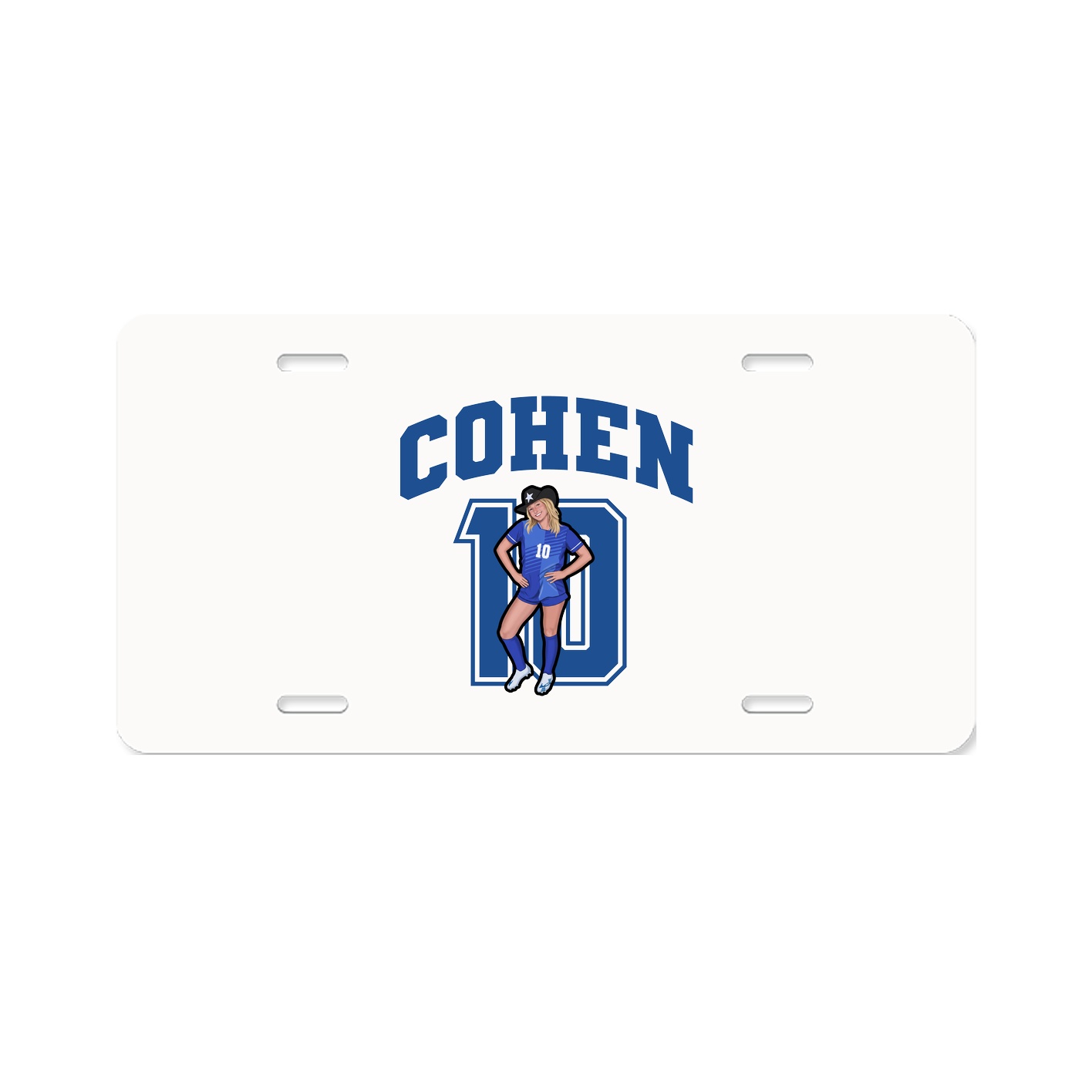 License Plate — Number in Classic