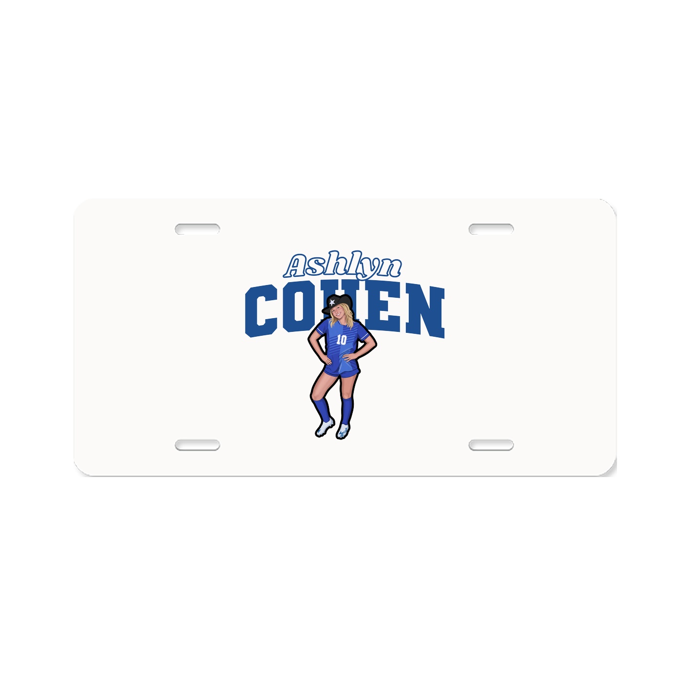 License Plate — Name Arch in Classic