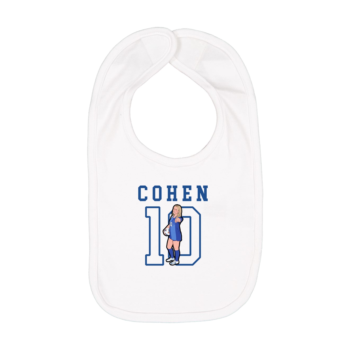 Infant Bib — Shirsey in White