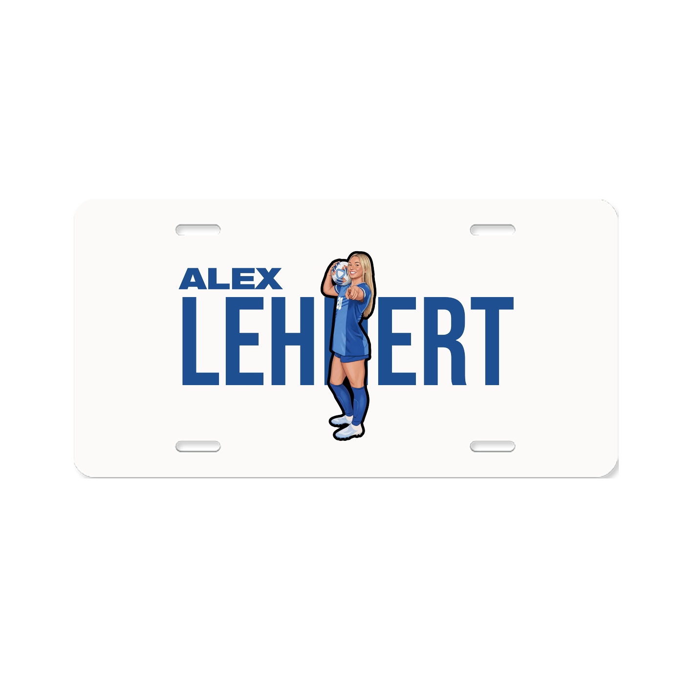 License Plate — Player Name in Classic