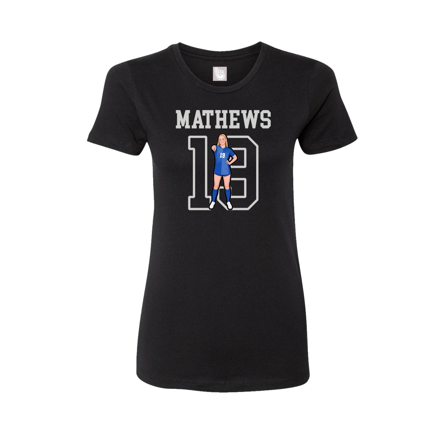 Fitted Women's Tee — Shirsey in Black