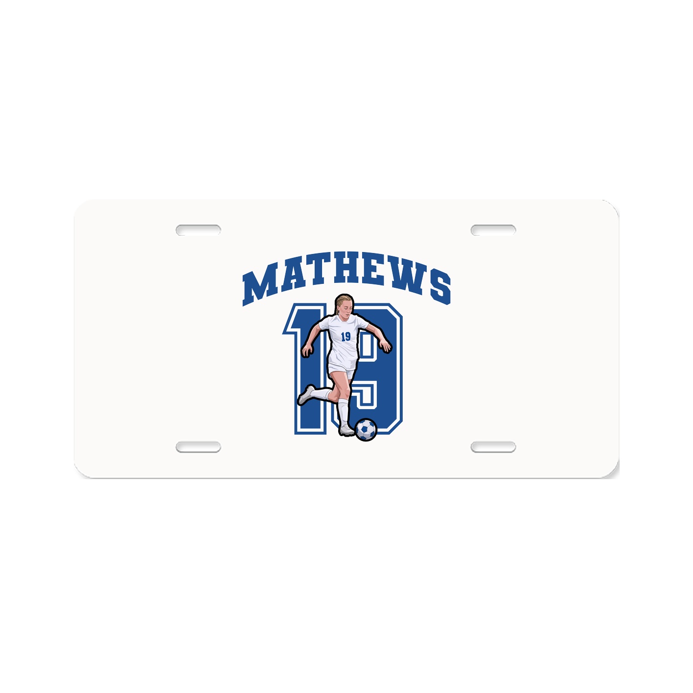 License Plate — Number in Classic