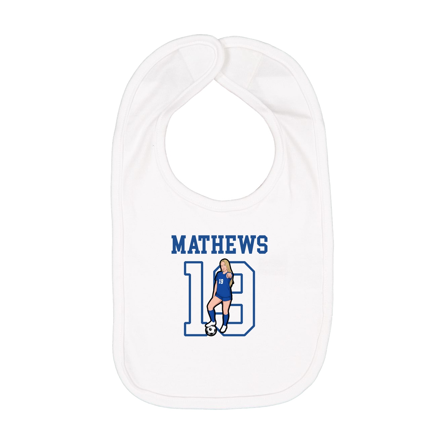 Infant Bib — Shirsey in White