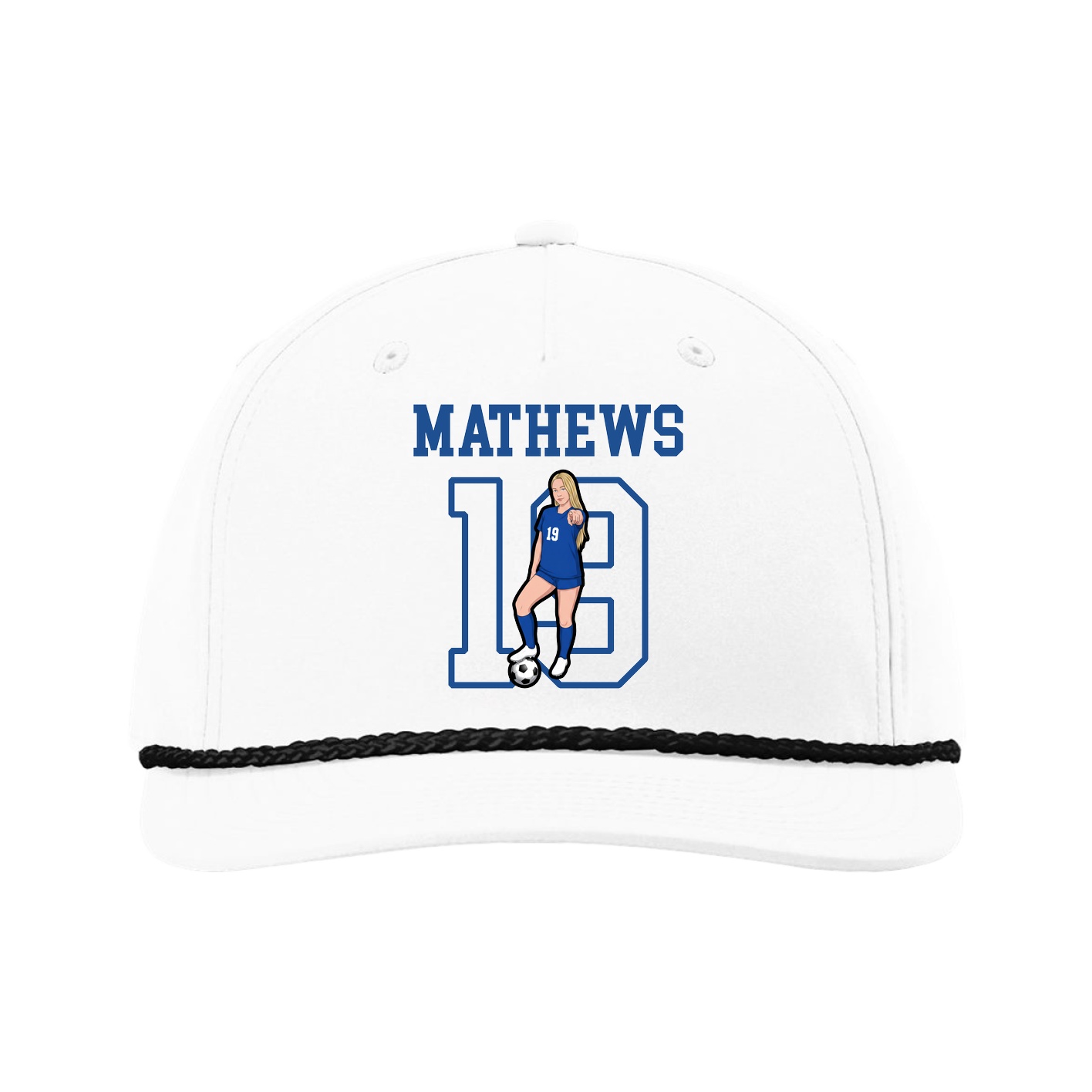 Five-Panel Classic Rope Cap — Shirsey in White