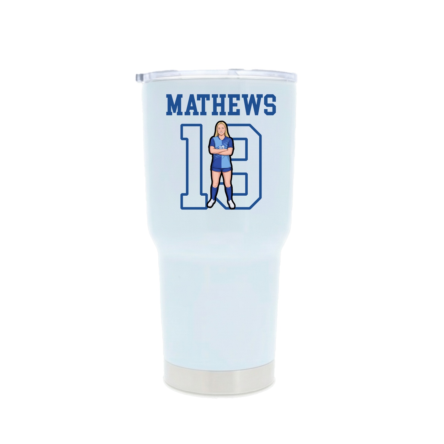 30oz Stainless Steel Tumbler — Shirsey in White