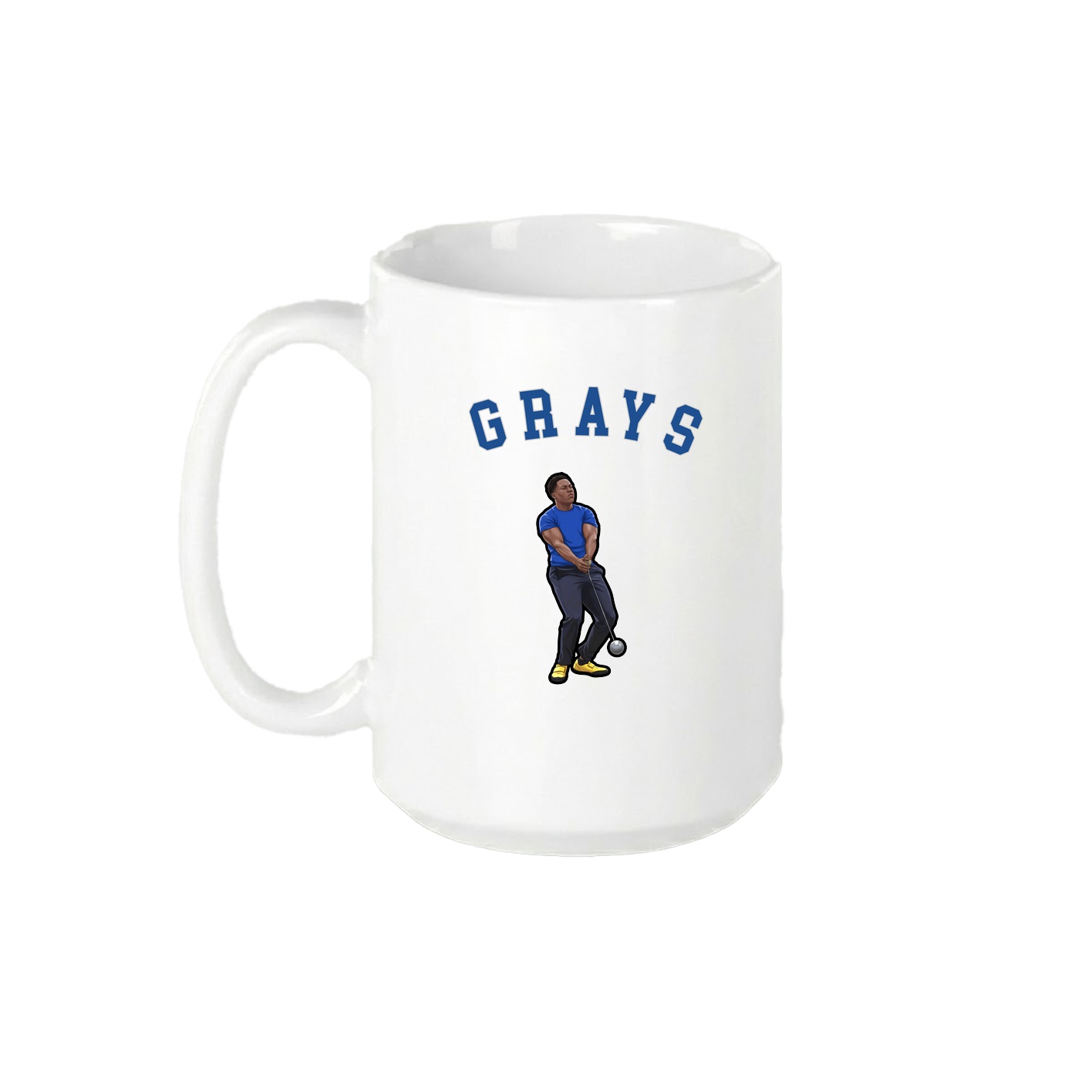 15oz Coffee Mug — Shirsey Arch in White