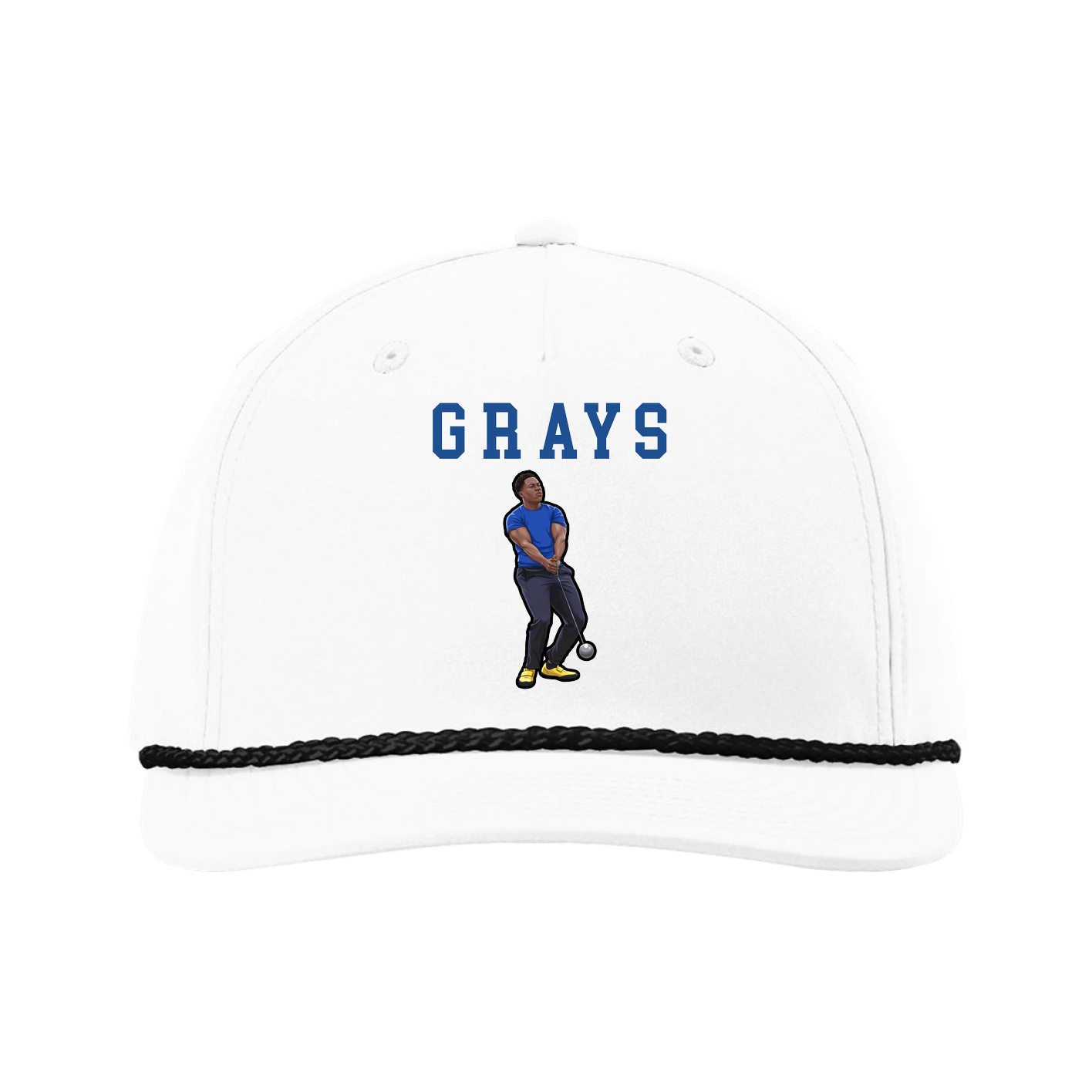 Five-Panel Classic Rope Cap — Shirsey in White